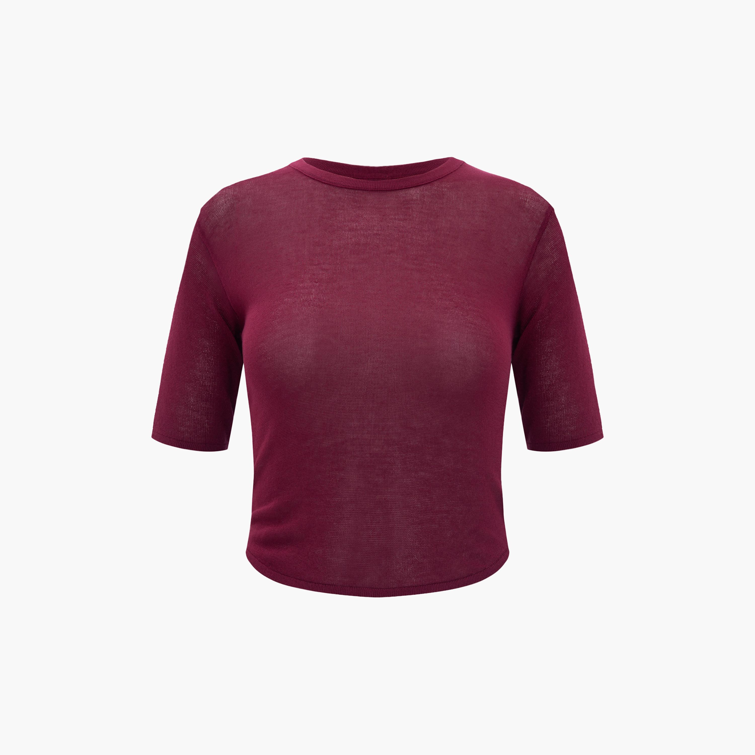 Lichi Maroon Jersey Women's Top-women-clothing-shirtsandblouses-blouses-image-4
