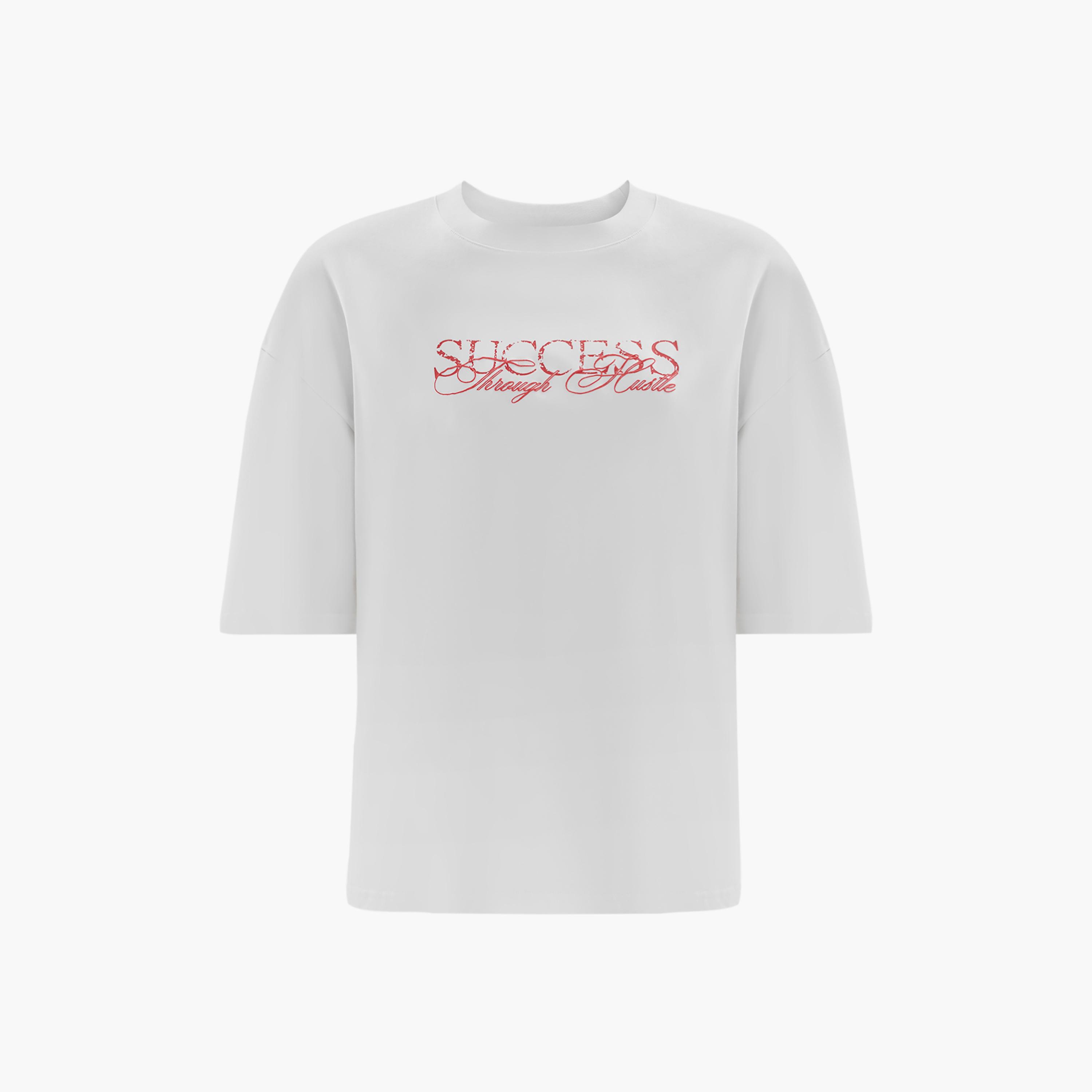 تيشيرت قطن مطبوع أبيض للنساء من ليتشي-women-clothing-tshirts-image-5