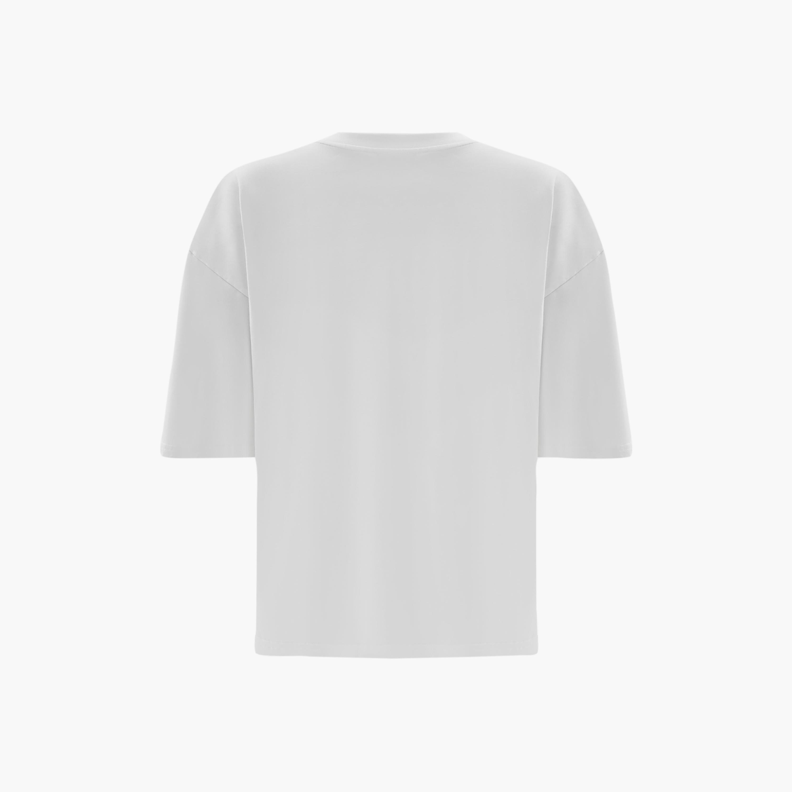 تيشيرت قطن مطبوع أبيض للنساء من ليتشي-women-clothing-tshirts-image-6