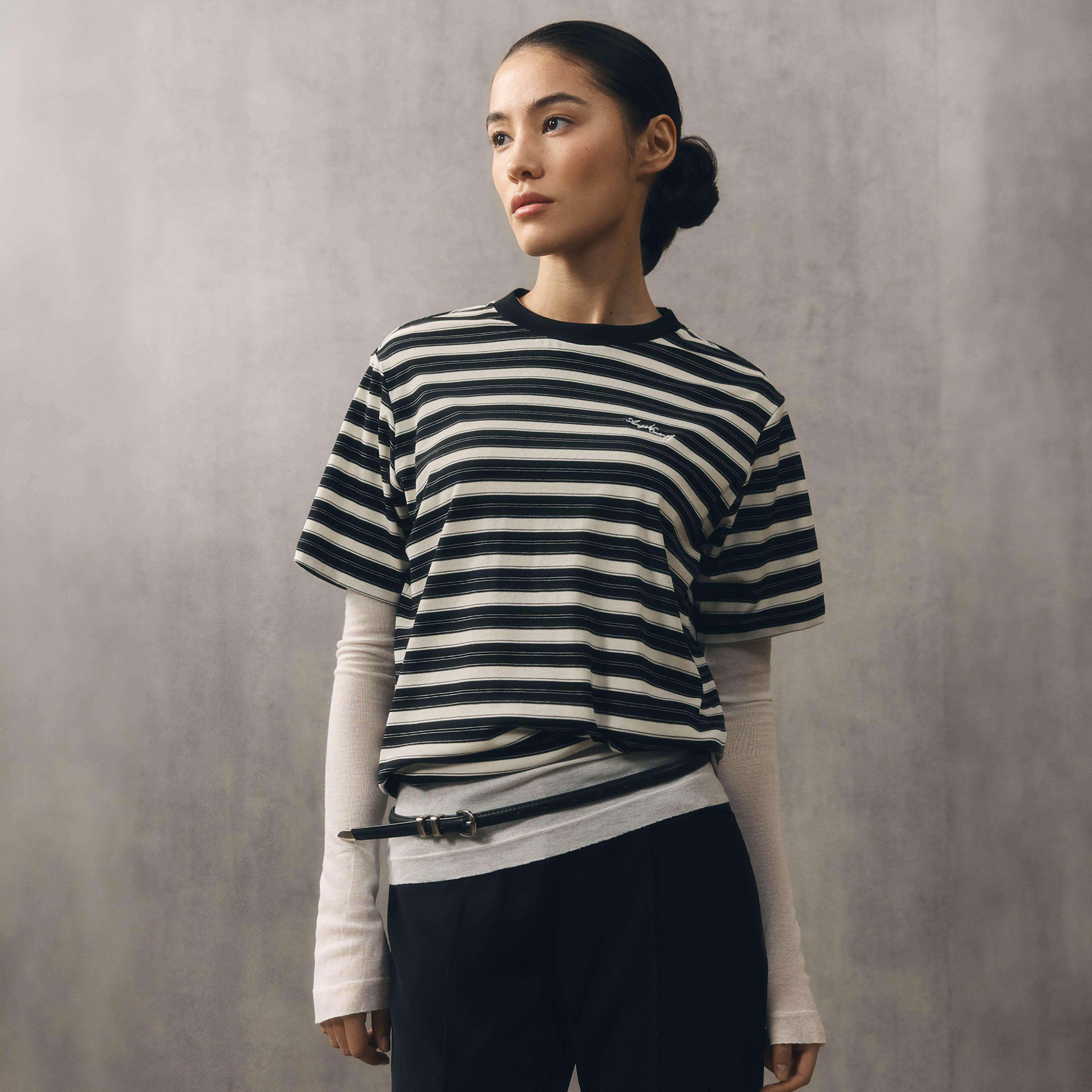 Lichi Striped Women's T-Shirt-women-clothing-tshirts-image-1