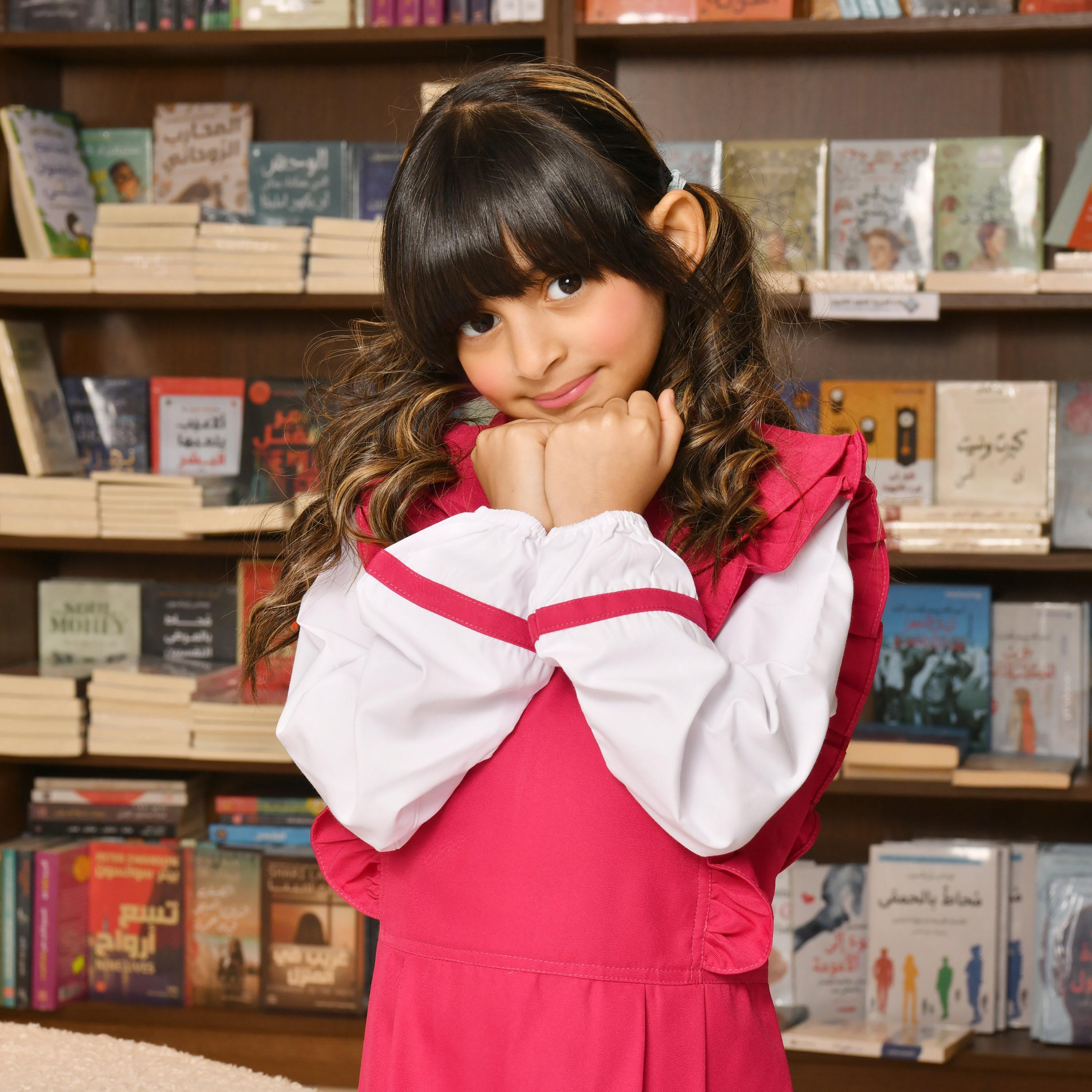 Hawraa Linen Peter Pan Collared Sleeveless Girls Pinafore Dress-girls-clothing-dressesandjumpsuits-image-2