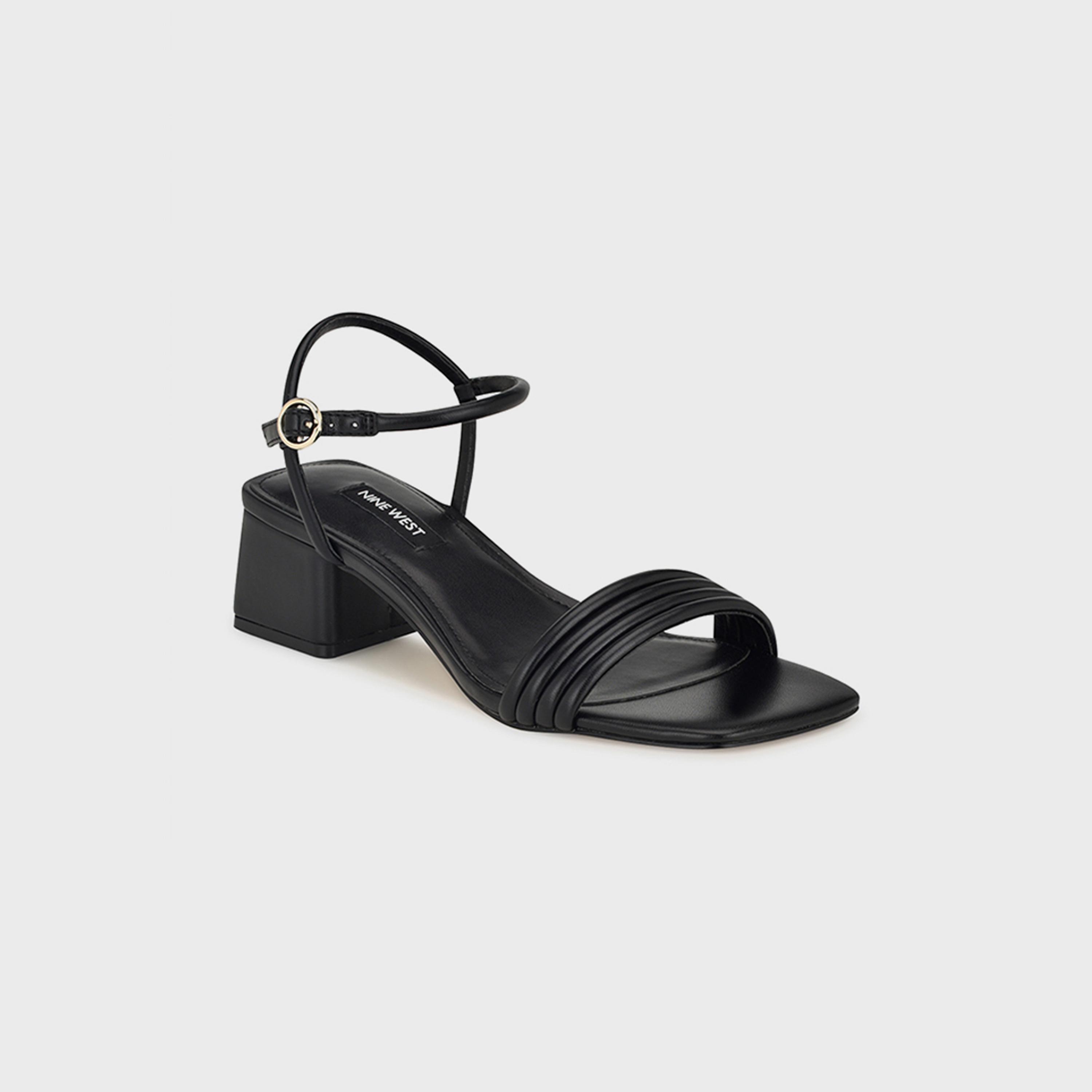 Nine West Women's Metallic Block Heels Sandals with Strap | wnBERNISE3-women-shoes-heels-image-1