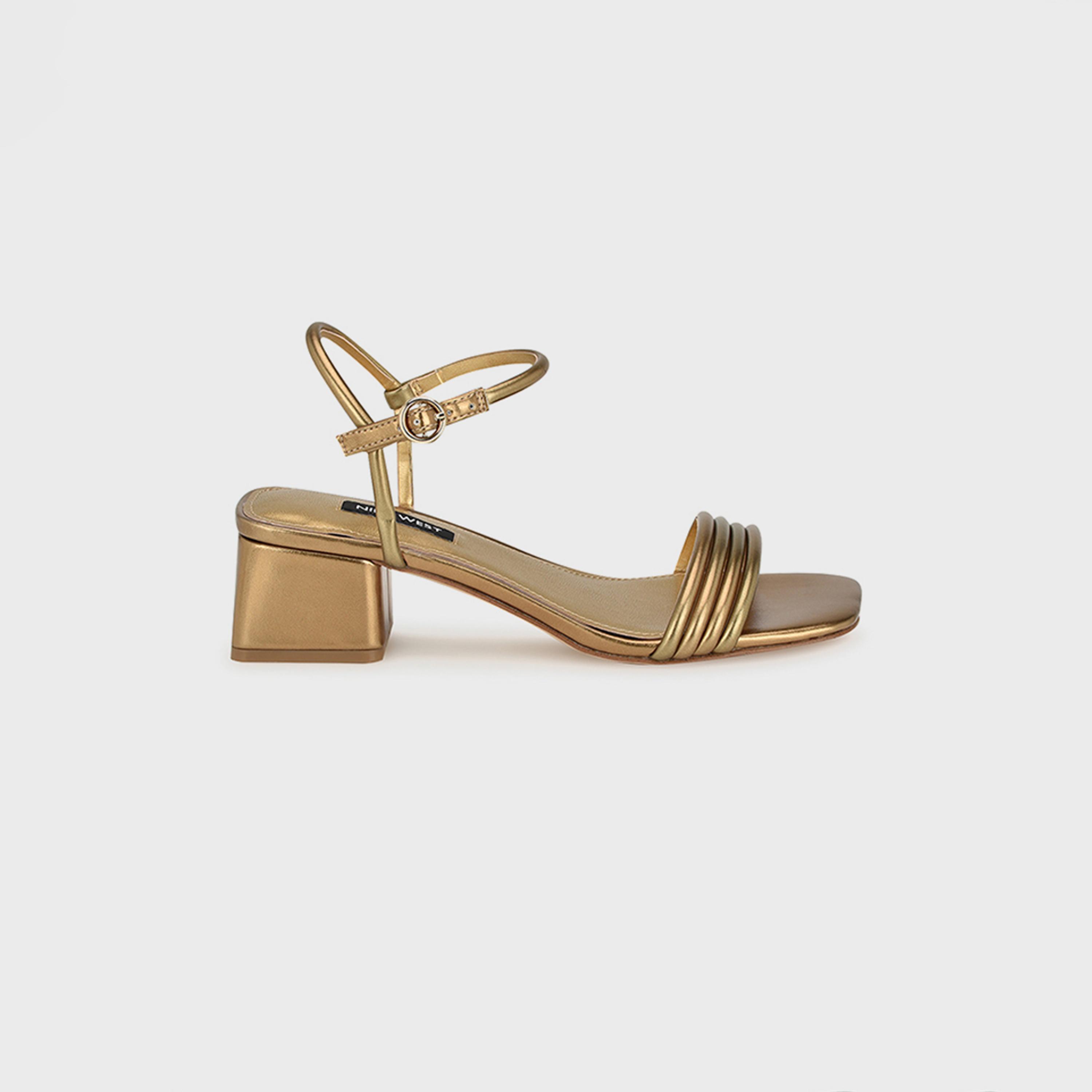 Nine West Women's Metallic Block Heels Sandals with Strap | wnBERNISE3-women-shoes-heels-image-7