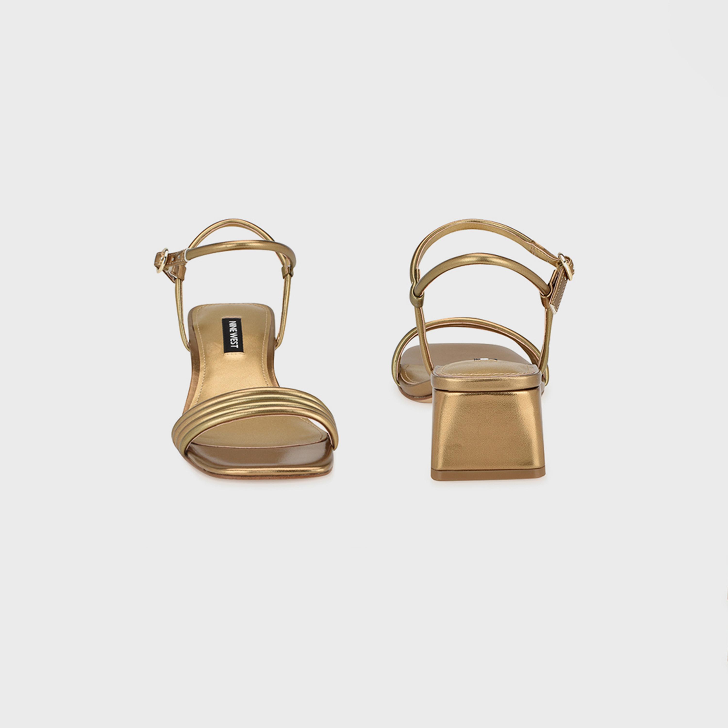 Nine West Women's Metallic Block Heels Sandals with Strap | wnBERNISE3-women-shoes-heels-image-9