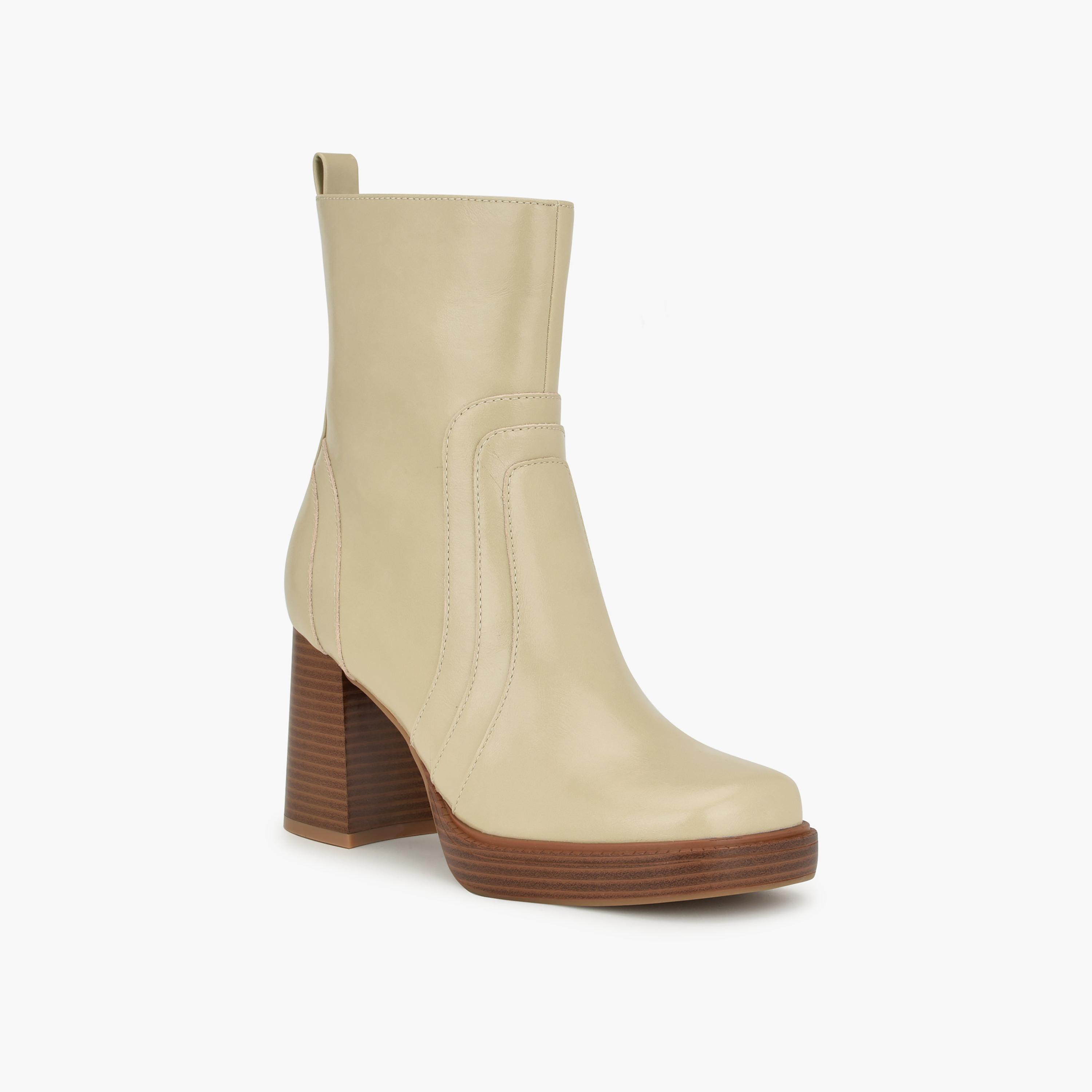 بوتز نسائي من ناين ويست دوناد3 بكعب بلوك للكاحل مع مقدمة مربعة-women-shoes-boots-image-1