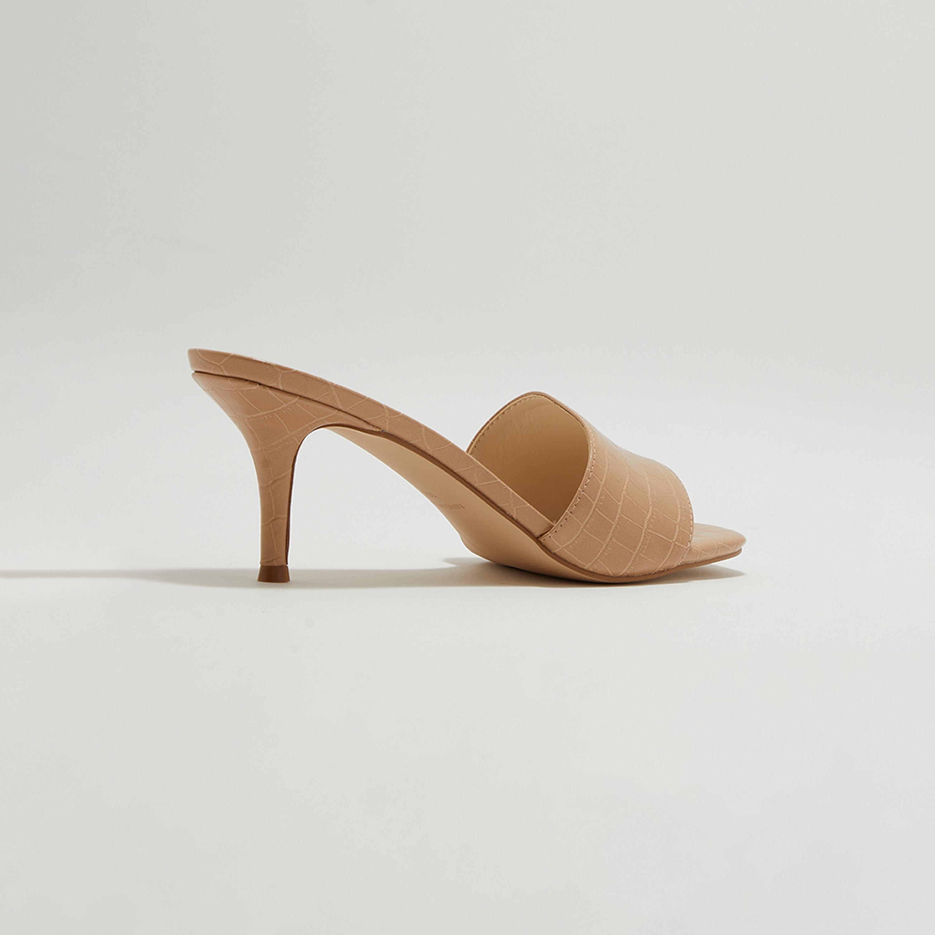 حذاء نسائي من ناين ويست ذو كروك بكعب ستيليتو ذو مقدمة مربعة ومزخرفة | wnDONNA-FW23-women-shoes-heels-image-2