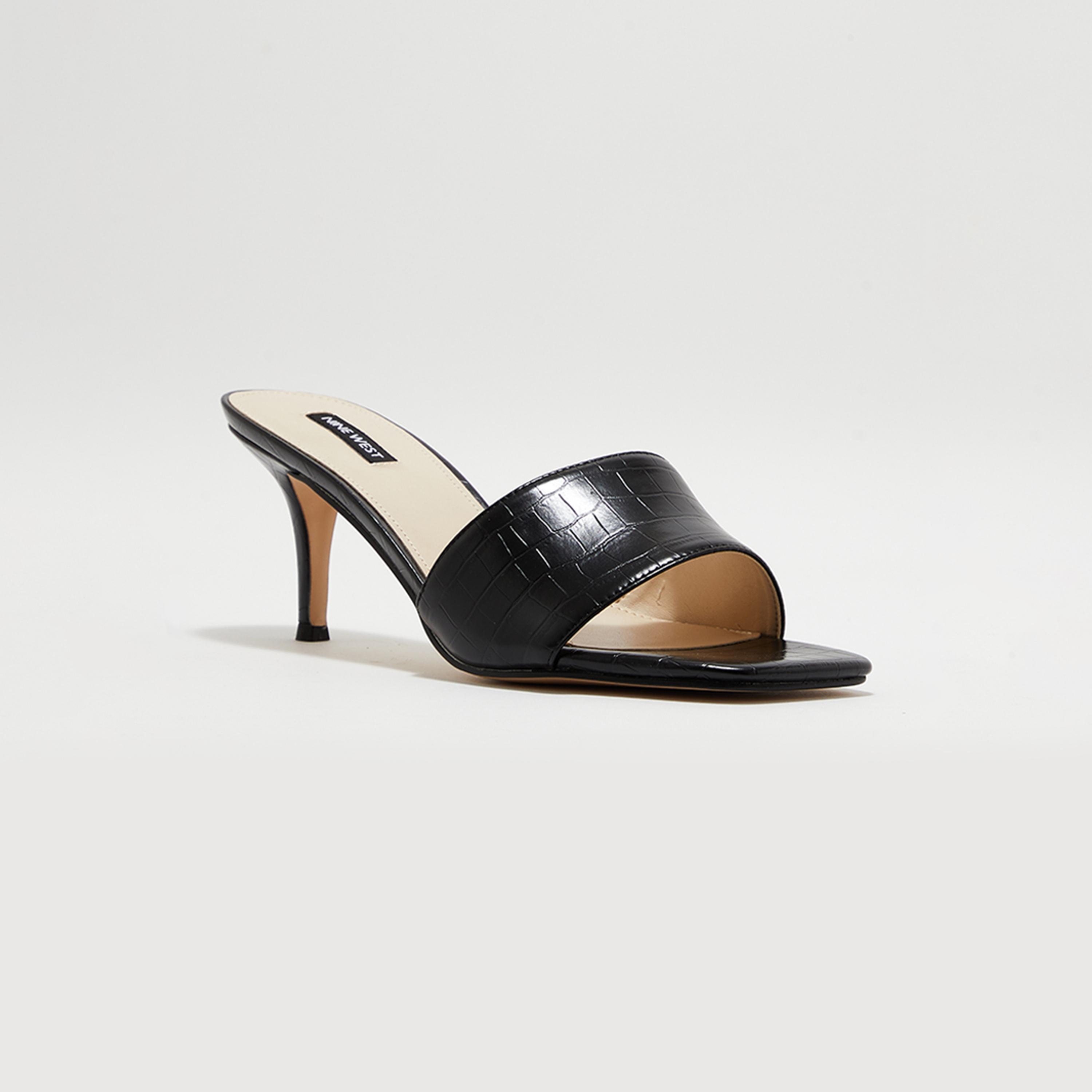 حذاء نسائي من ناين ويست ذو كروك بكعب ستيليتو ذو مقدمة مربعة ومزخرفة | wnDONNA-FW23-women-shoes-heels-image-5