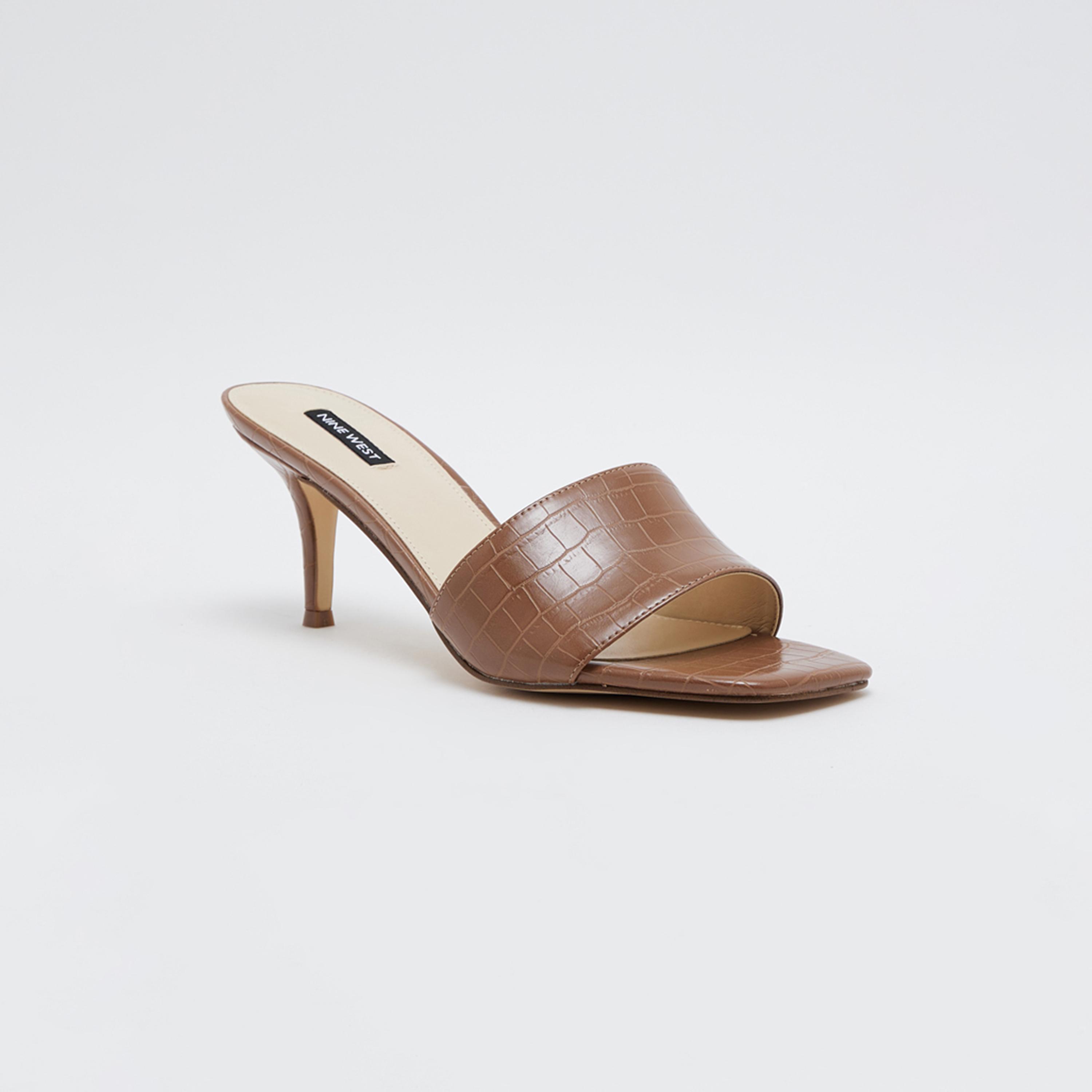 حذاء نسائي من ناين ويست ذو كروك بكعب ستيليتو ذو مقدمة مربعة ومزخرفة | wnDONNA-FW23-women-shoes-heels-image-9