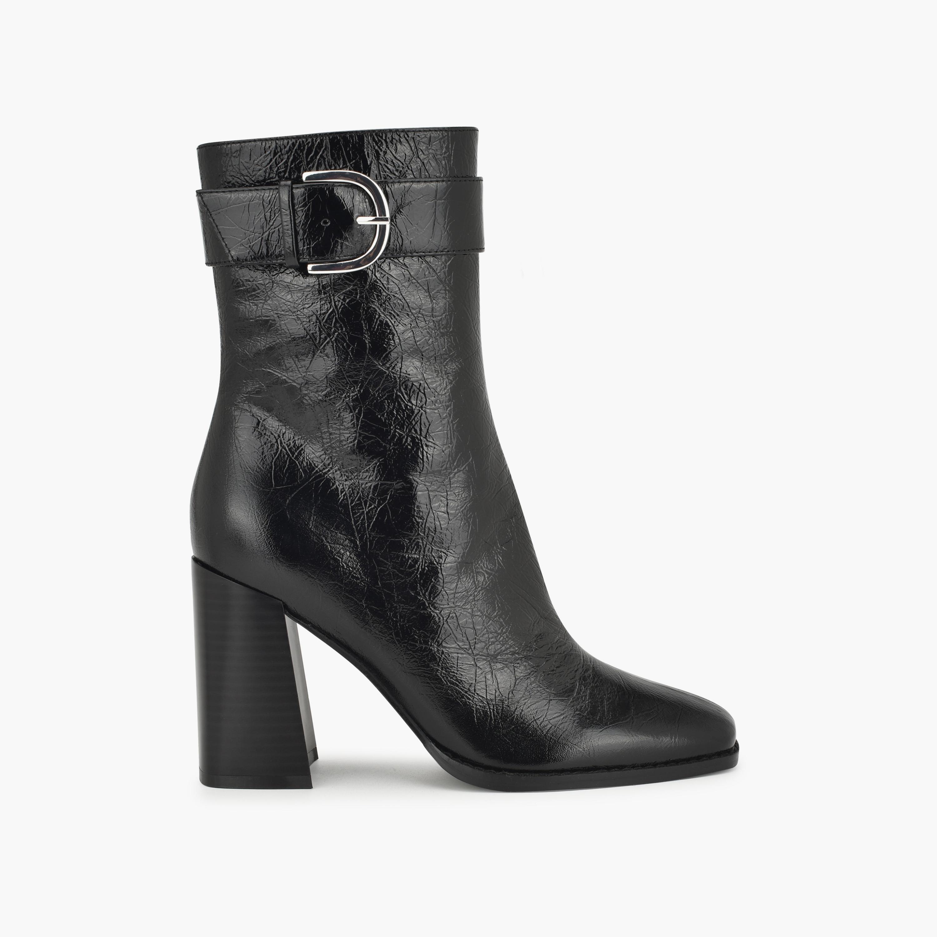 بوتز ناين ويست تاريس نسائية بكعب بلوك مع اسينت إبزيم-women-shoes-boots-image-2