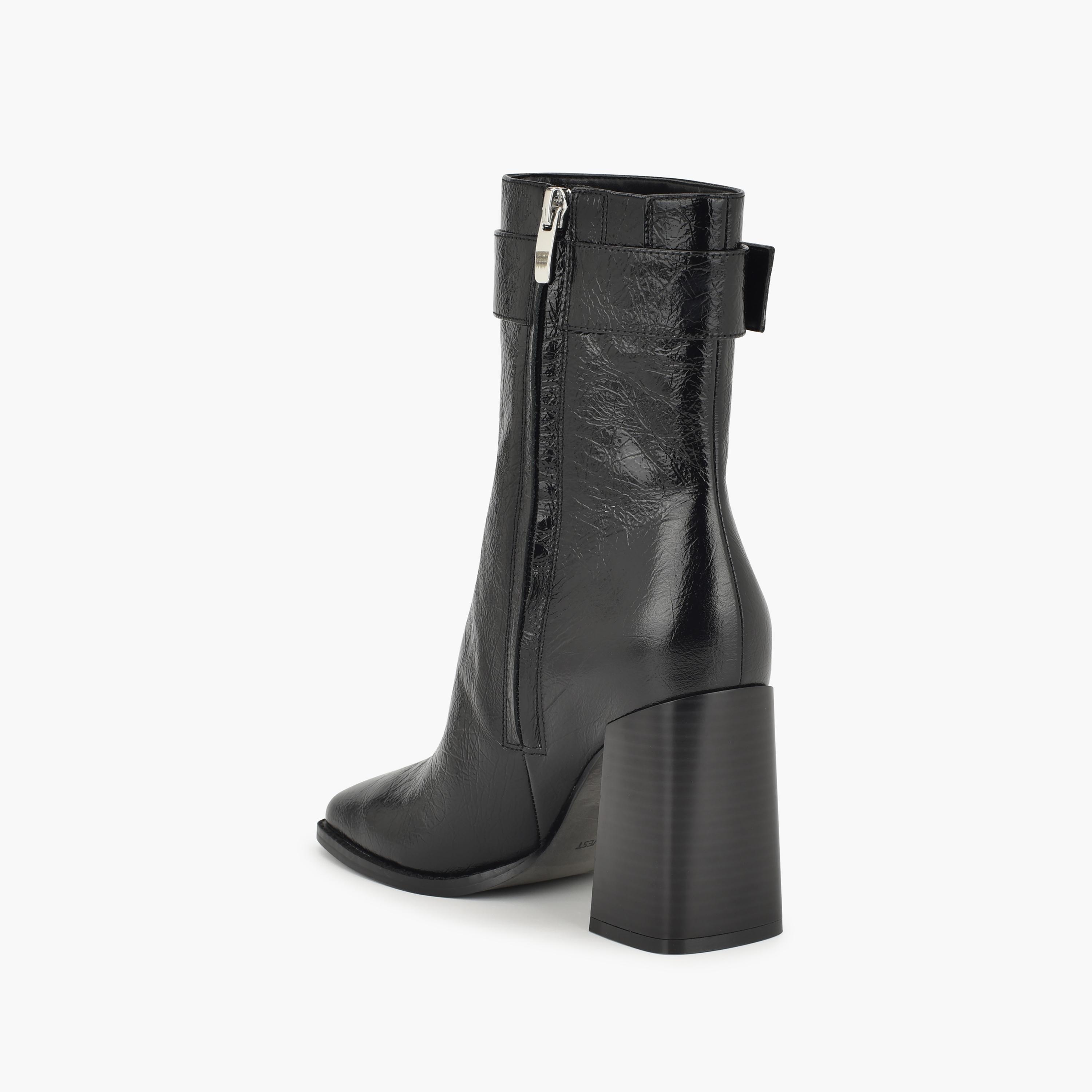 بوتز ناين ويست تاريس نسائية بكعب بلوك مع اسينت إبزيم-women-shoes-boots-image-3