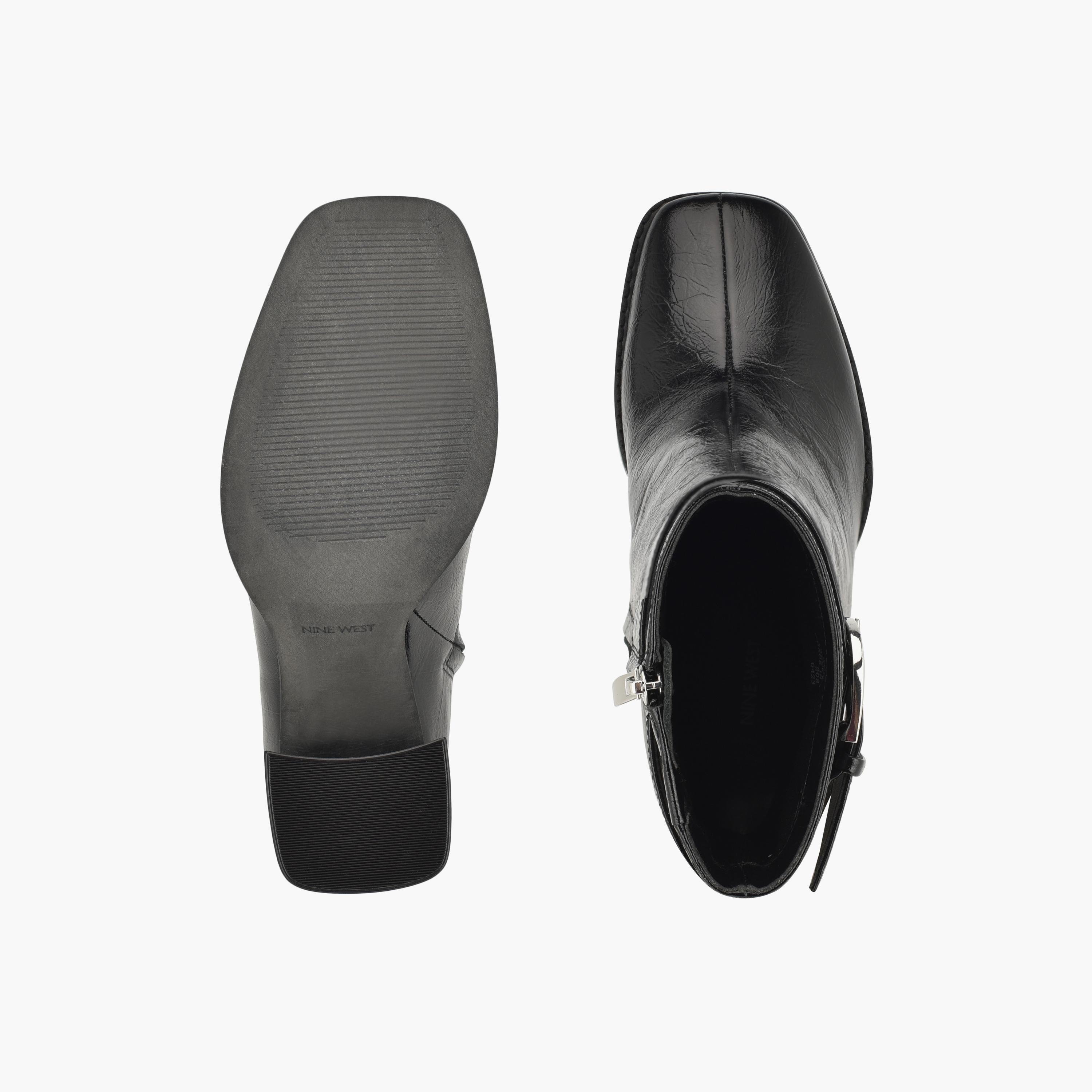 بوتز ناين ويست تاريس نسائية بكعب بلوك مع اسينت إبزيم-women-shoes-boots-image-4