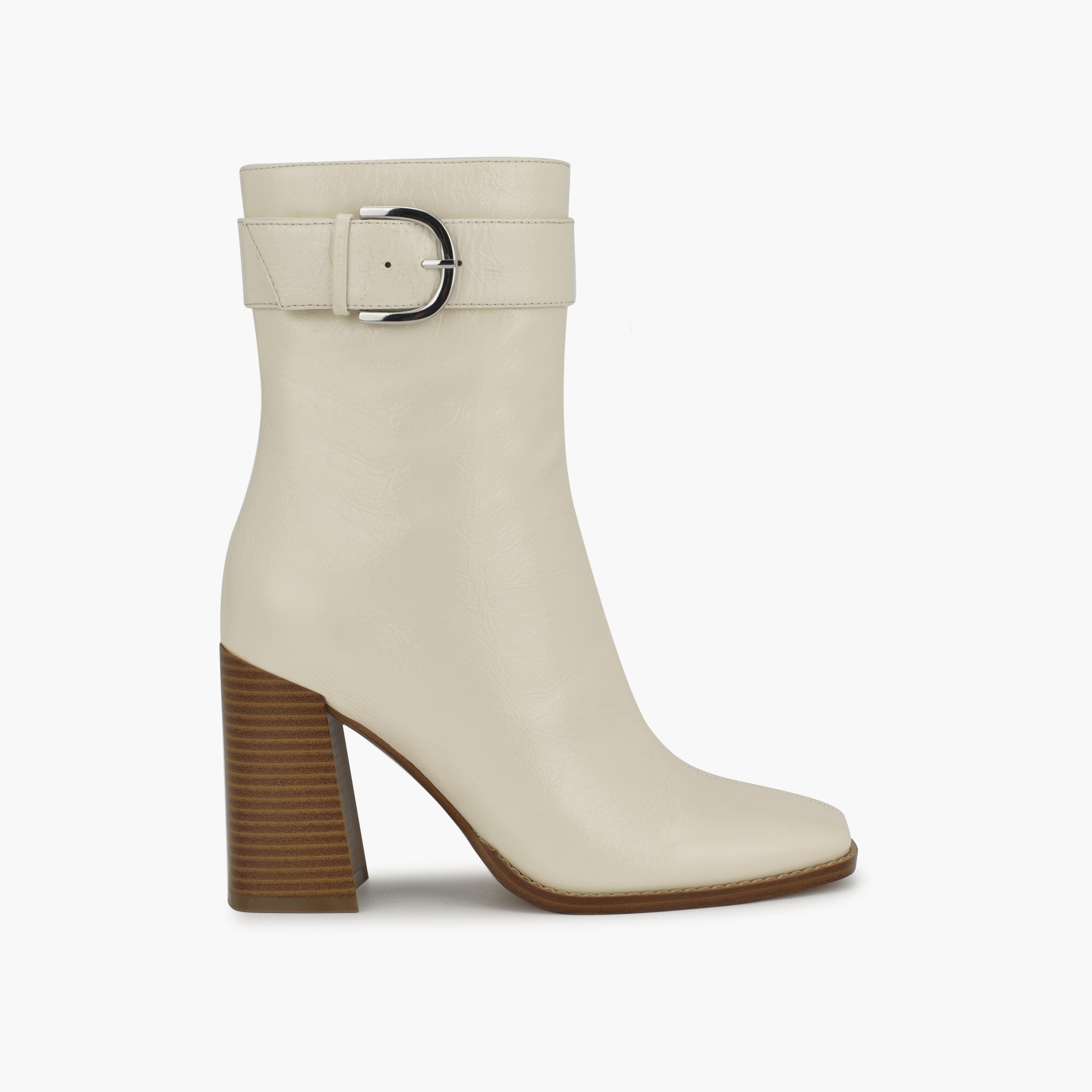 بوتز ناين ويست تاريس نسائية بكعب بلوك مع اسينت إبزيم-women-shoes-boots-image-7