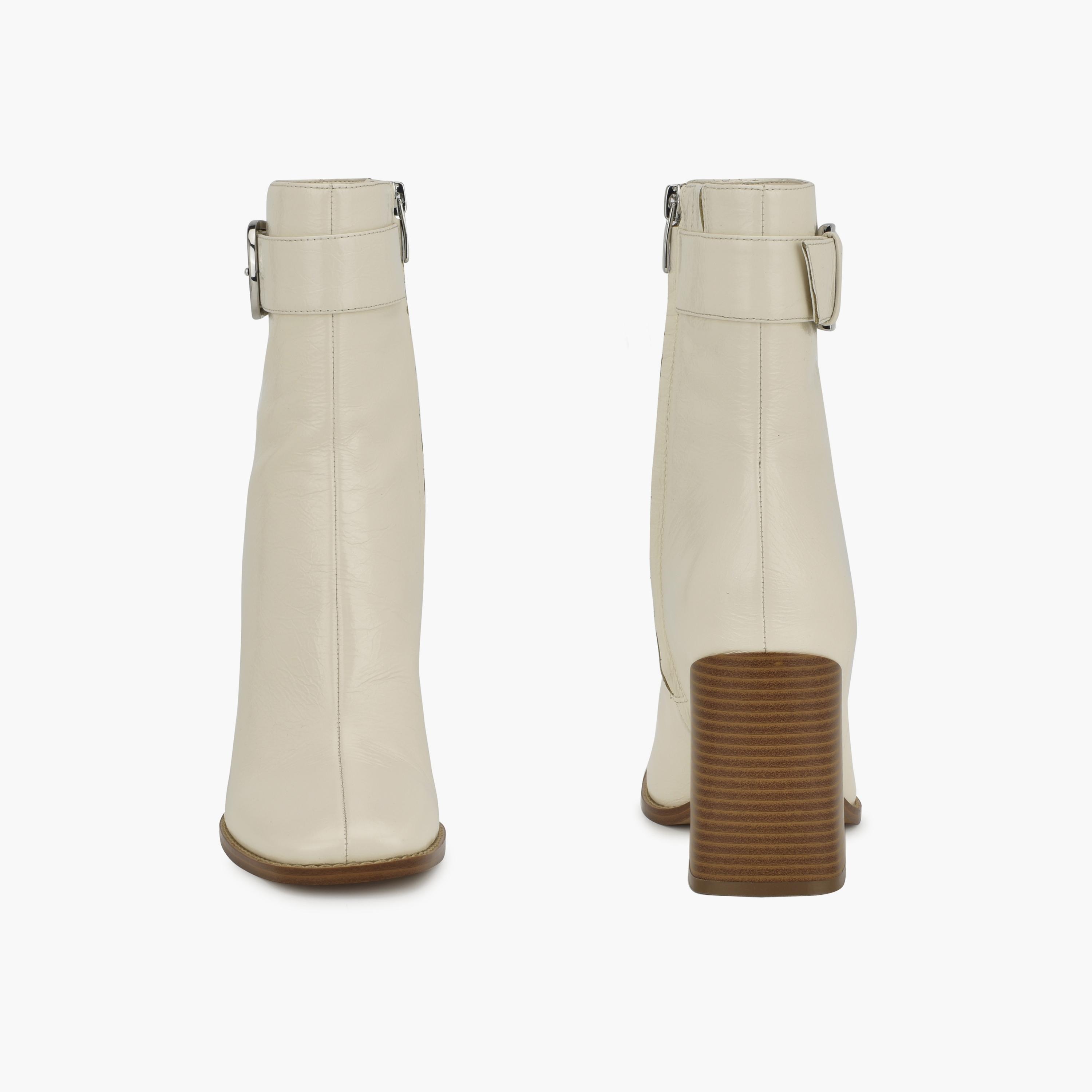 بوتز ناين ويست تاريس نسائية بكعب بلوك مع اسينت إبزيم-women-shoes-boots-image-10