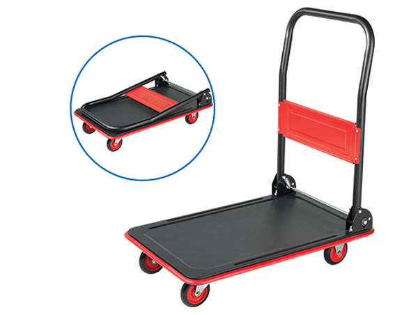 Collection by London Drugs [[Hand Truck]]
Folds flat for storage. 72 x 48 x 82cm when open