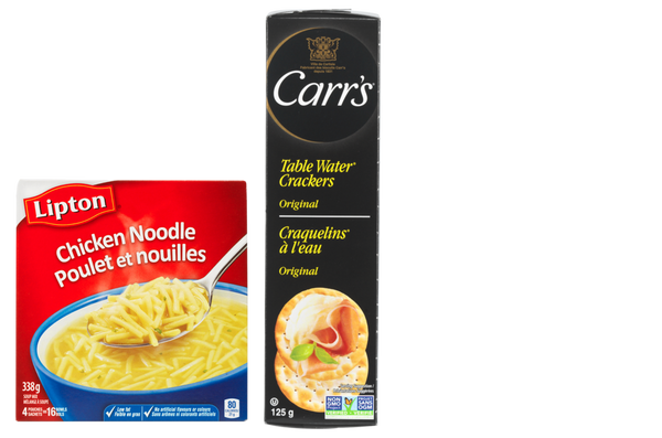 Knorr Lipton Soup Mix 4 pack (Excludes Cup-a-Soup) or Carr’s Crackers 125g/150g