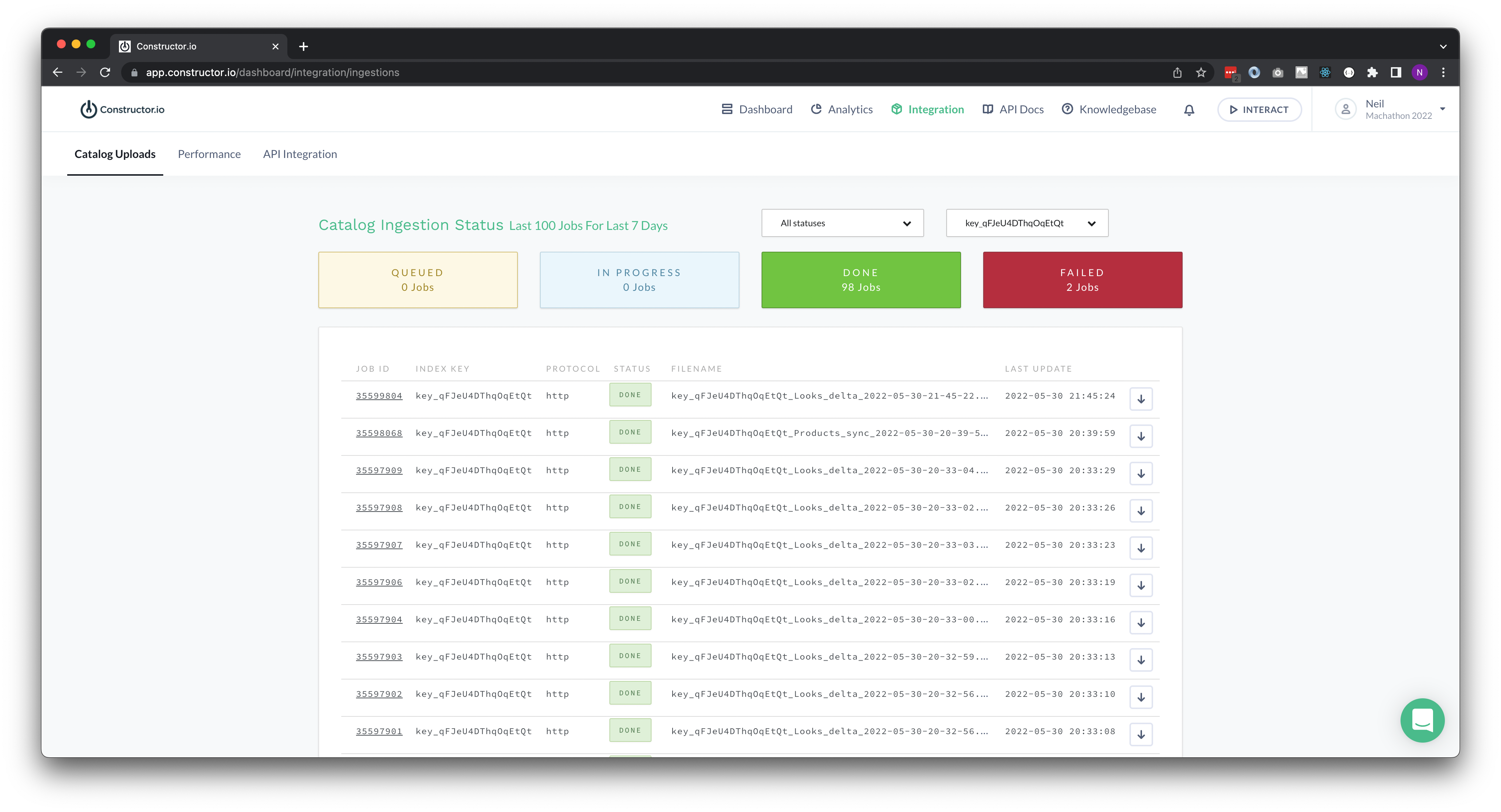 Product Ingestion in Constructor.io