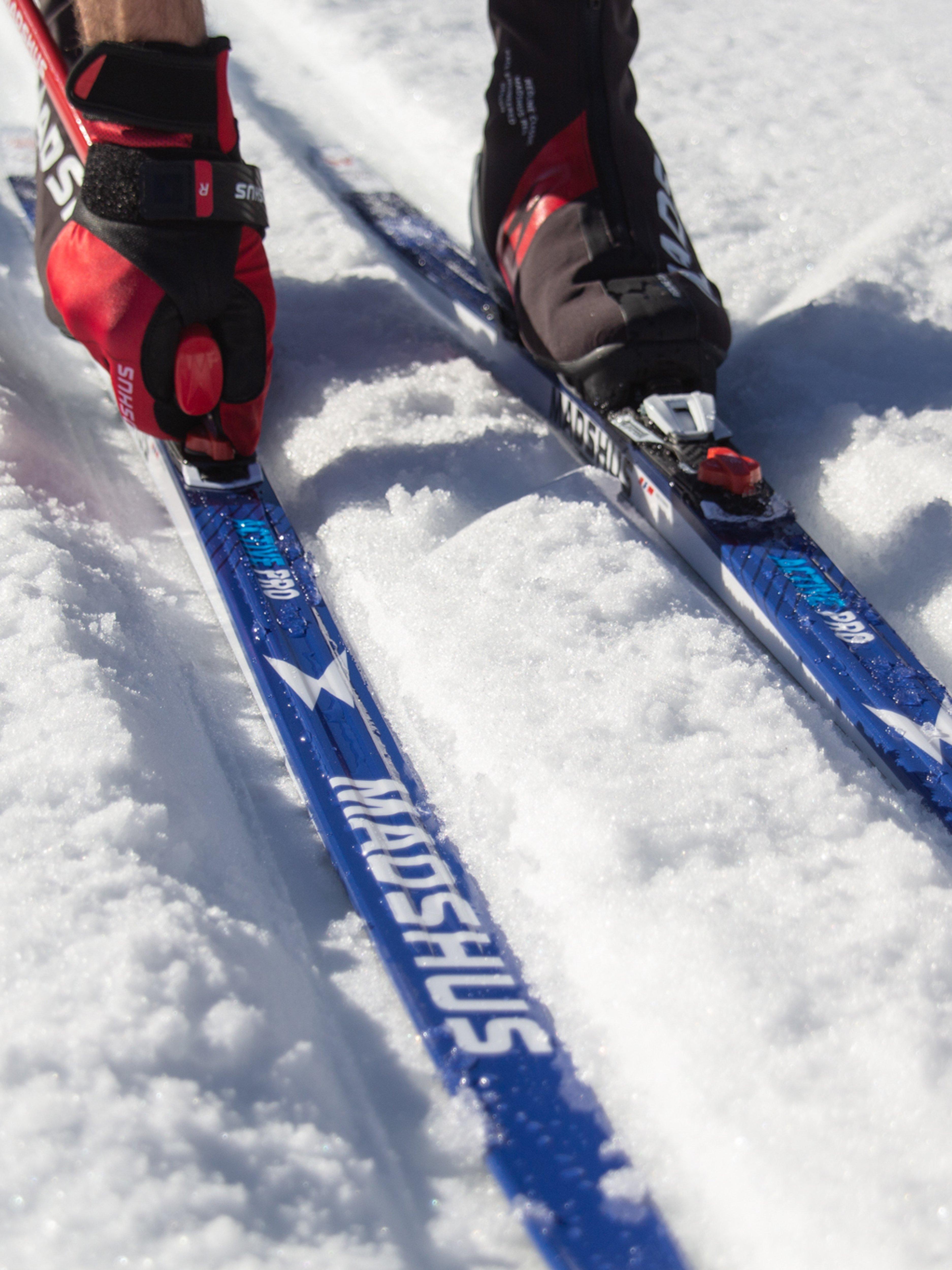 Madshus Active Skin Skis with Touring Automatic Bindings (Mounted