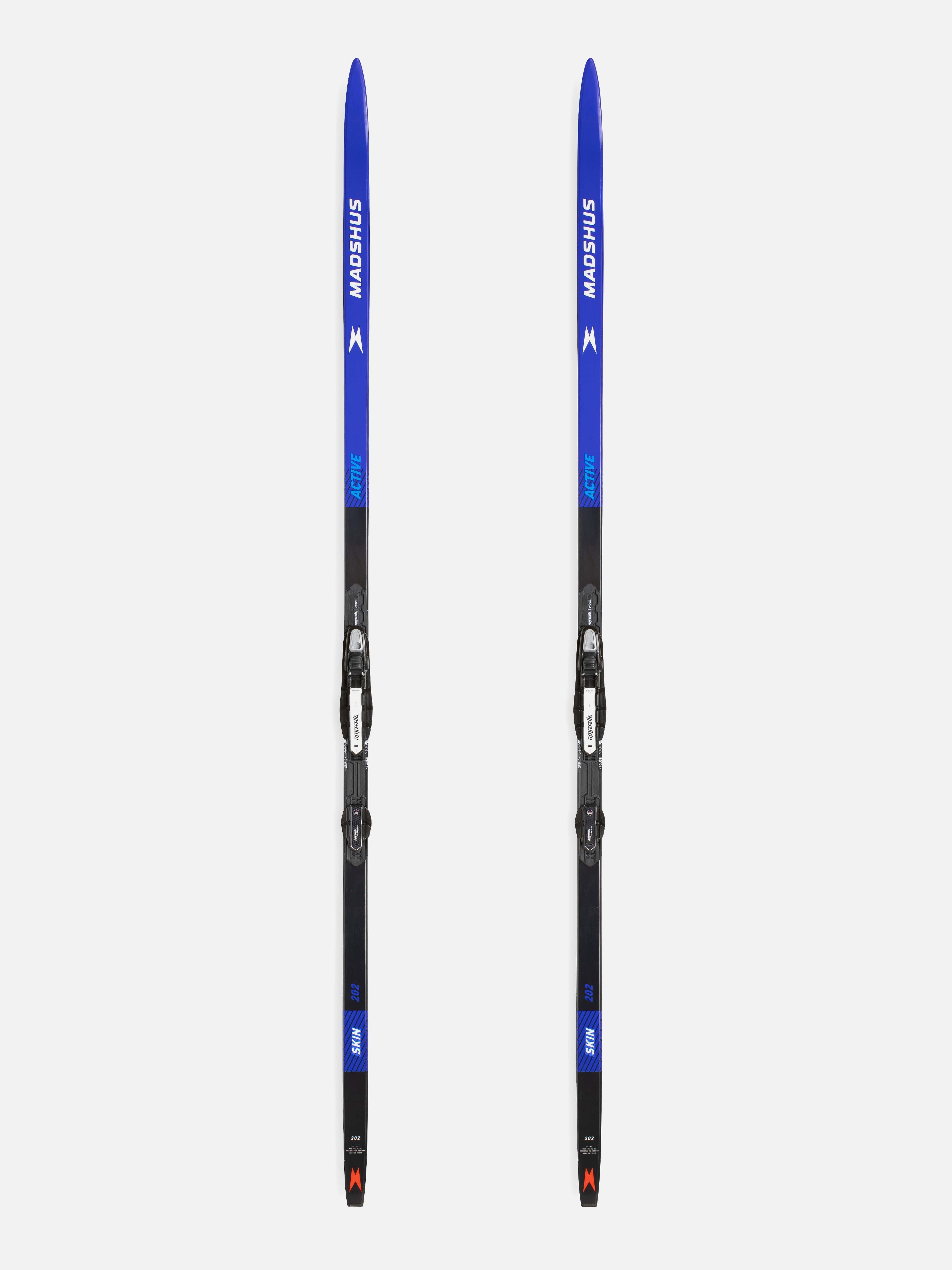 Madshus Active Skin Skis with Touring Automatic Bindings (Mounted