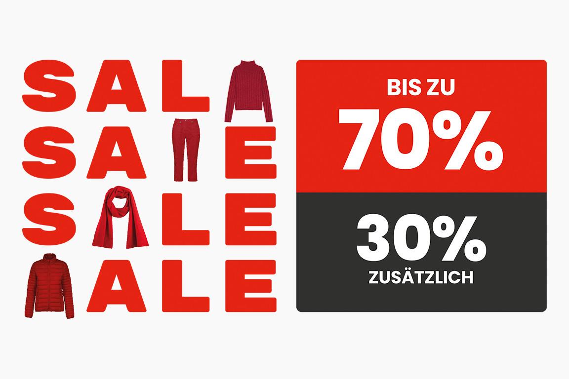 Ab 3 bereits reduzierten Artikeln aus Mode, Unterwäsche, Sport und Accessoires.