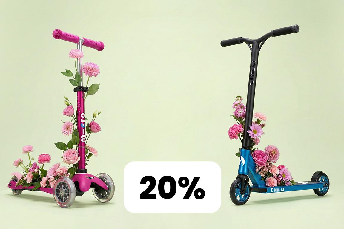 Trottinettes à 20%
