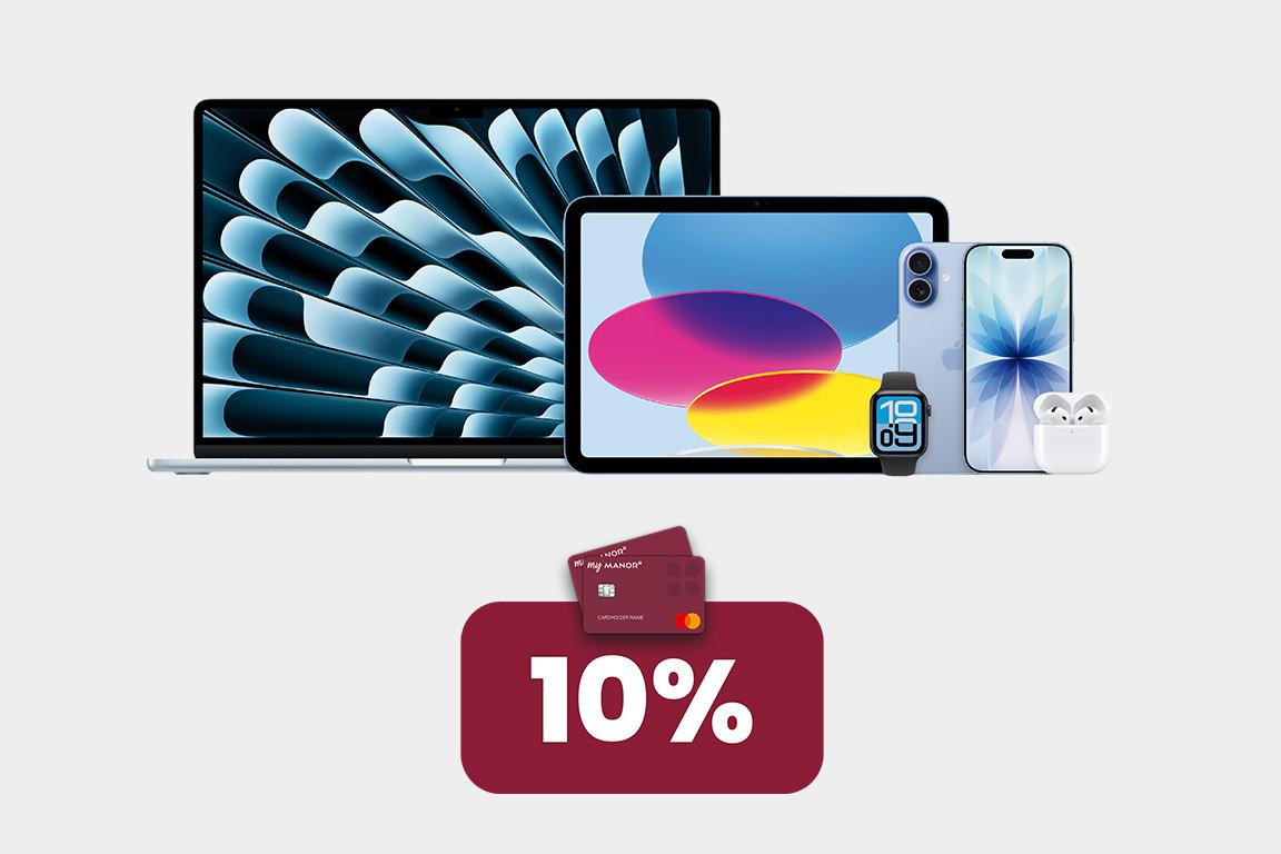 10% auf ausgewählte Apple Produkte