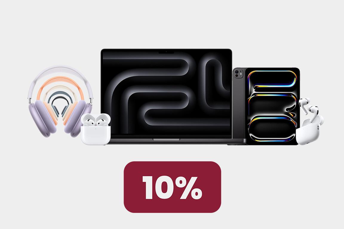 10% sur une sélection de produits Apple