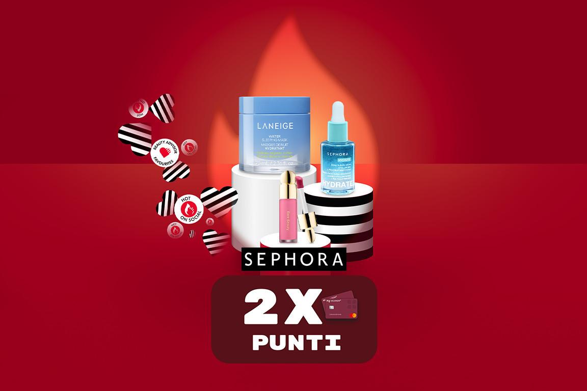 2x punti su tutti gli articoli Sephora