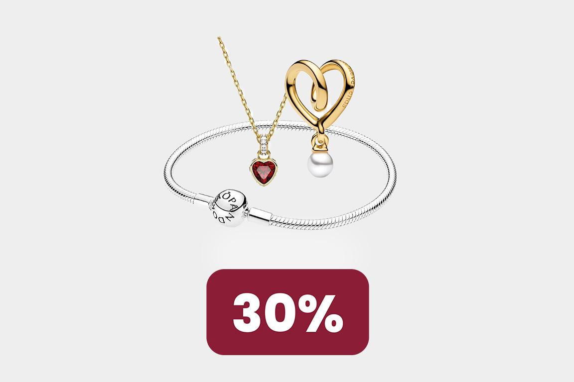 30% sur Pandora et Swarovski