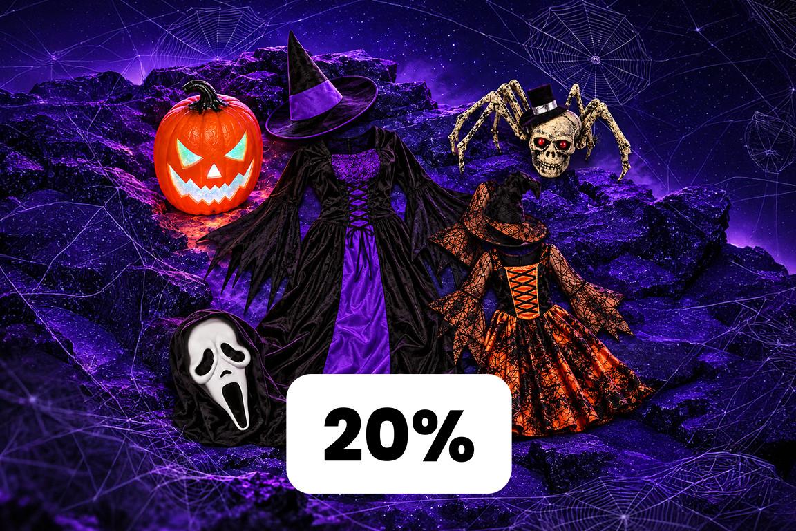 Von Kostümen über Deko bis zu Süssigkeiten: alles für Halloween