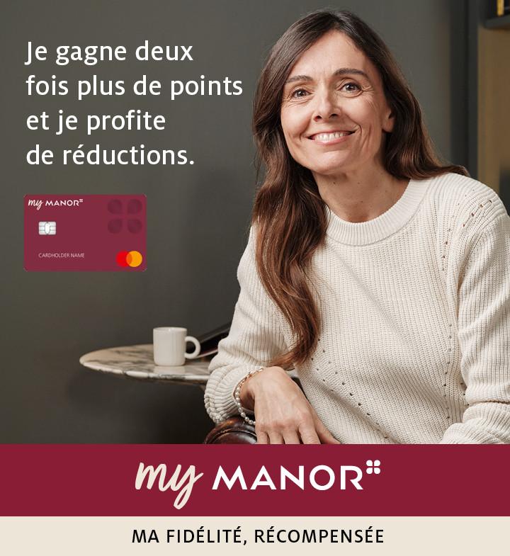 La carte Manor - je gagne deux fois plus de points et je profite de réductions