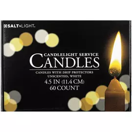 White Candlelight Service Candles