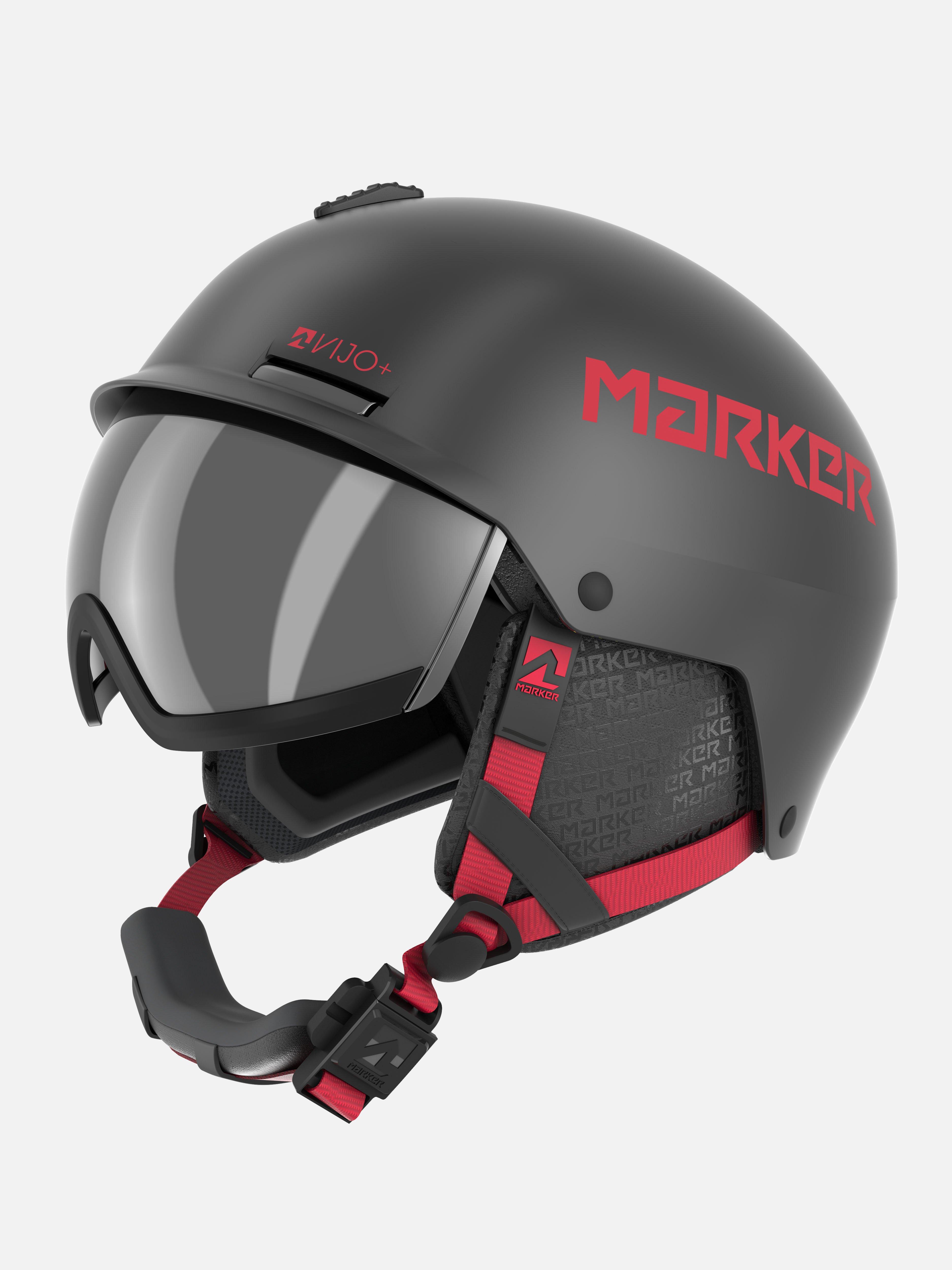 新品未使用MARKER ジュニアヘルメット バイザー付き VIJO レッド 新品未使用MARKER ジュニアヘルメット バイザー付き VIJO レッド