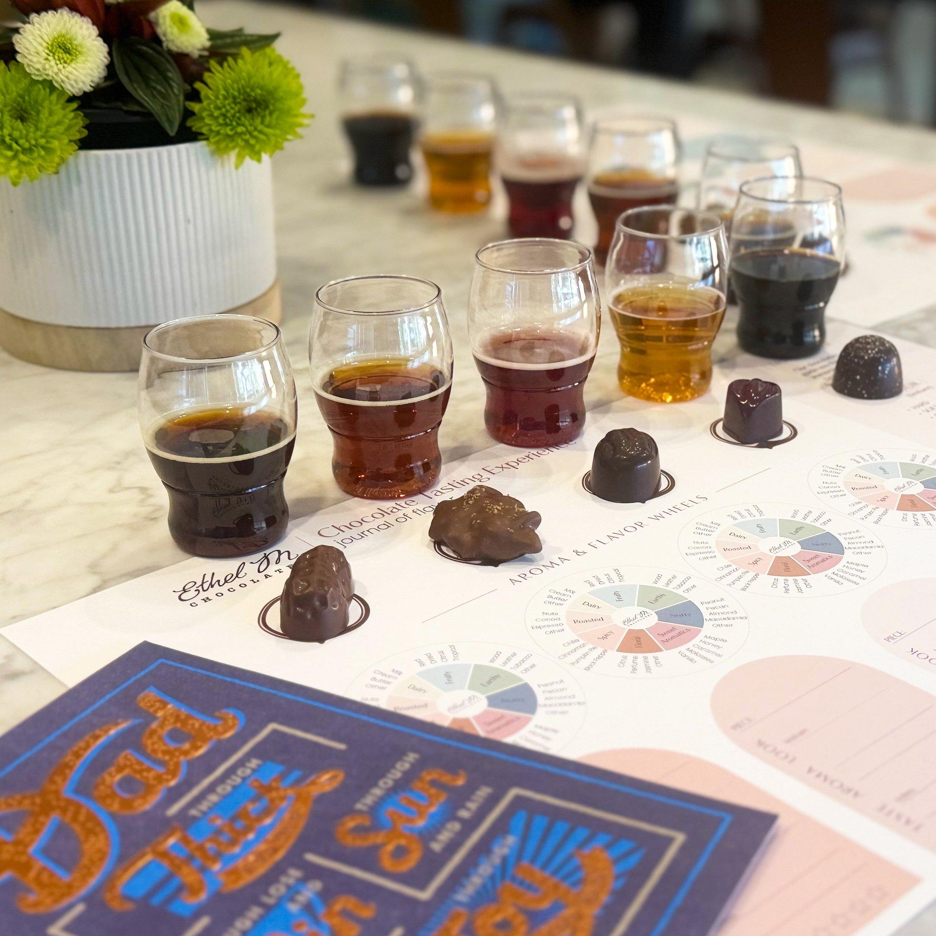 Chocolate and Beer Pairings for a Ethel M Chocolates Tasting