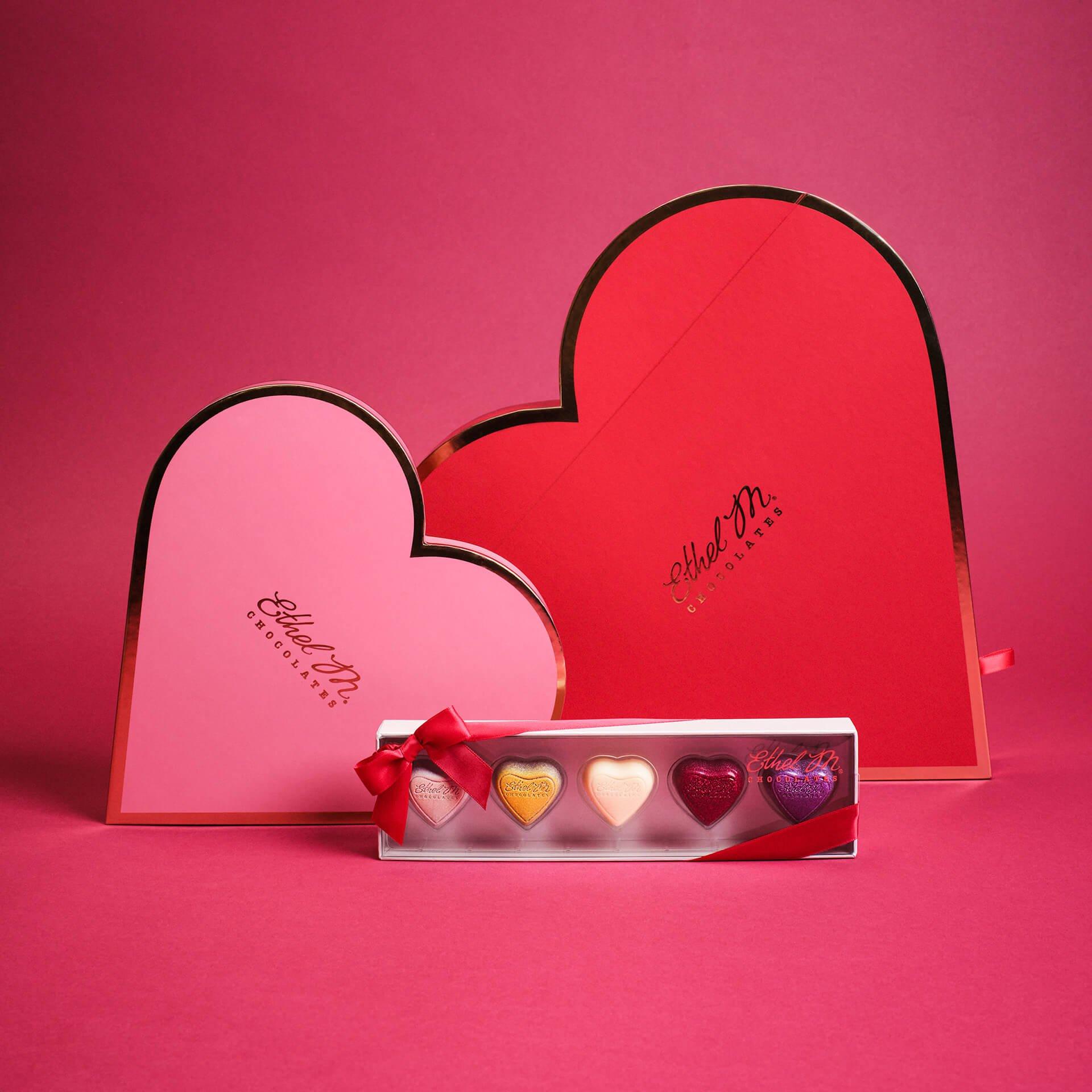 Ethel M Chocolates Love Sampler and Heart Collections