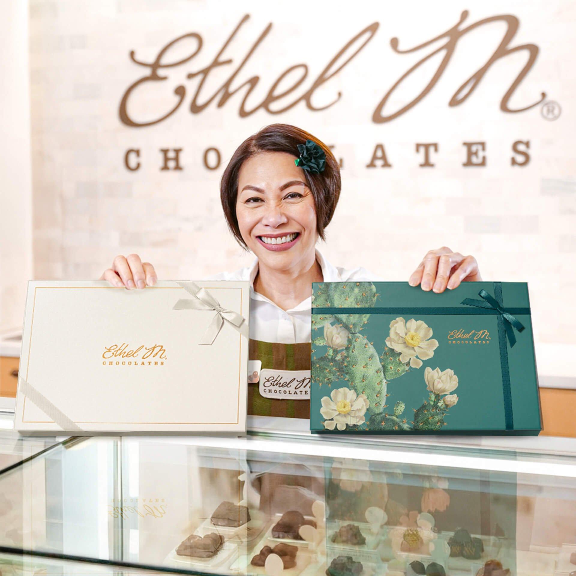 Ethel M Chocolates Custom Chocolate Box Counter
