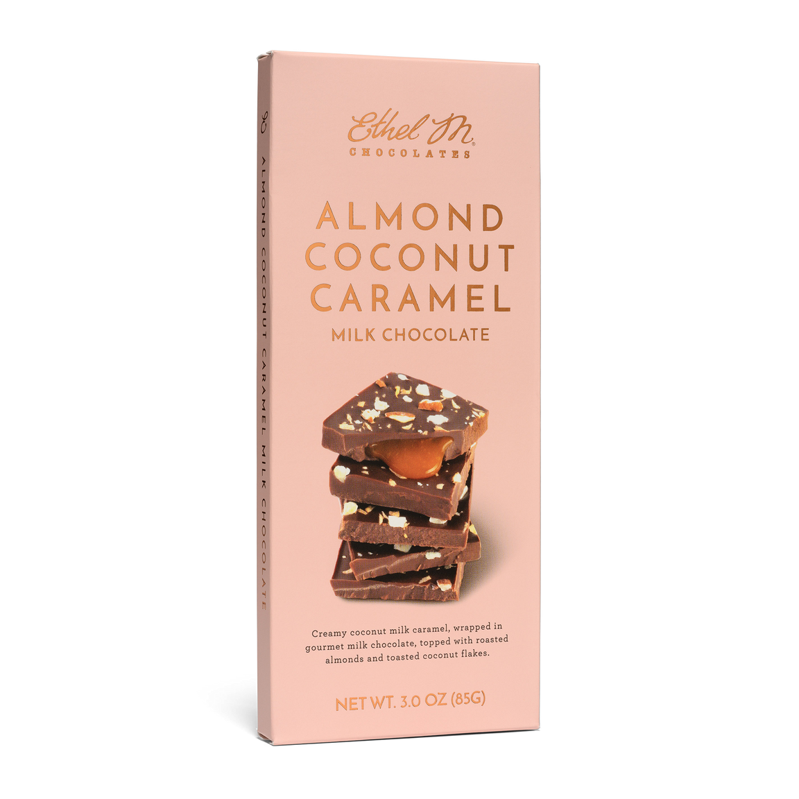 Almond Coconut Caramel Milk Chocolate Tablet Bar 3