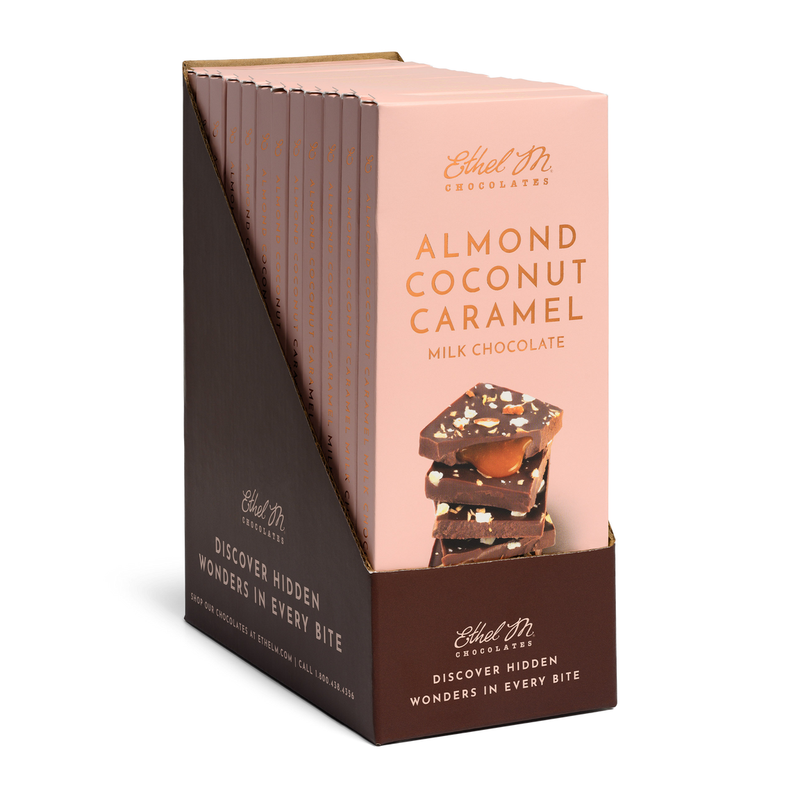 Almond Coconut Caramel Milk Chocolate Tablet Bar 4