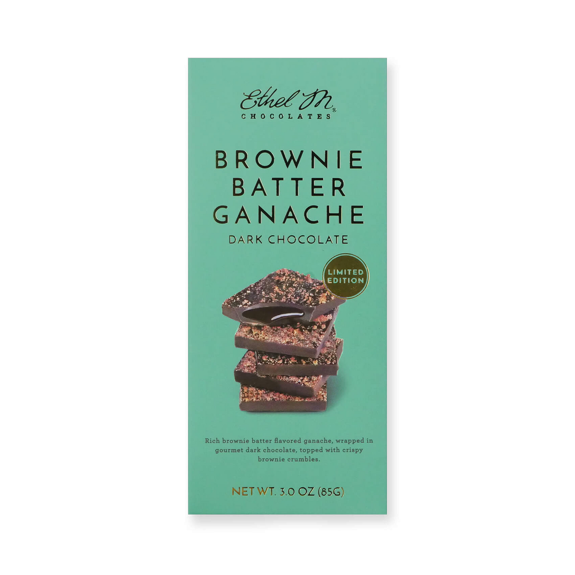 Brownie Batter Ganache Dark Chocolate Tablet Bar 0