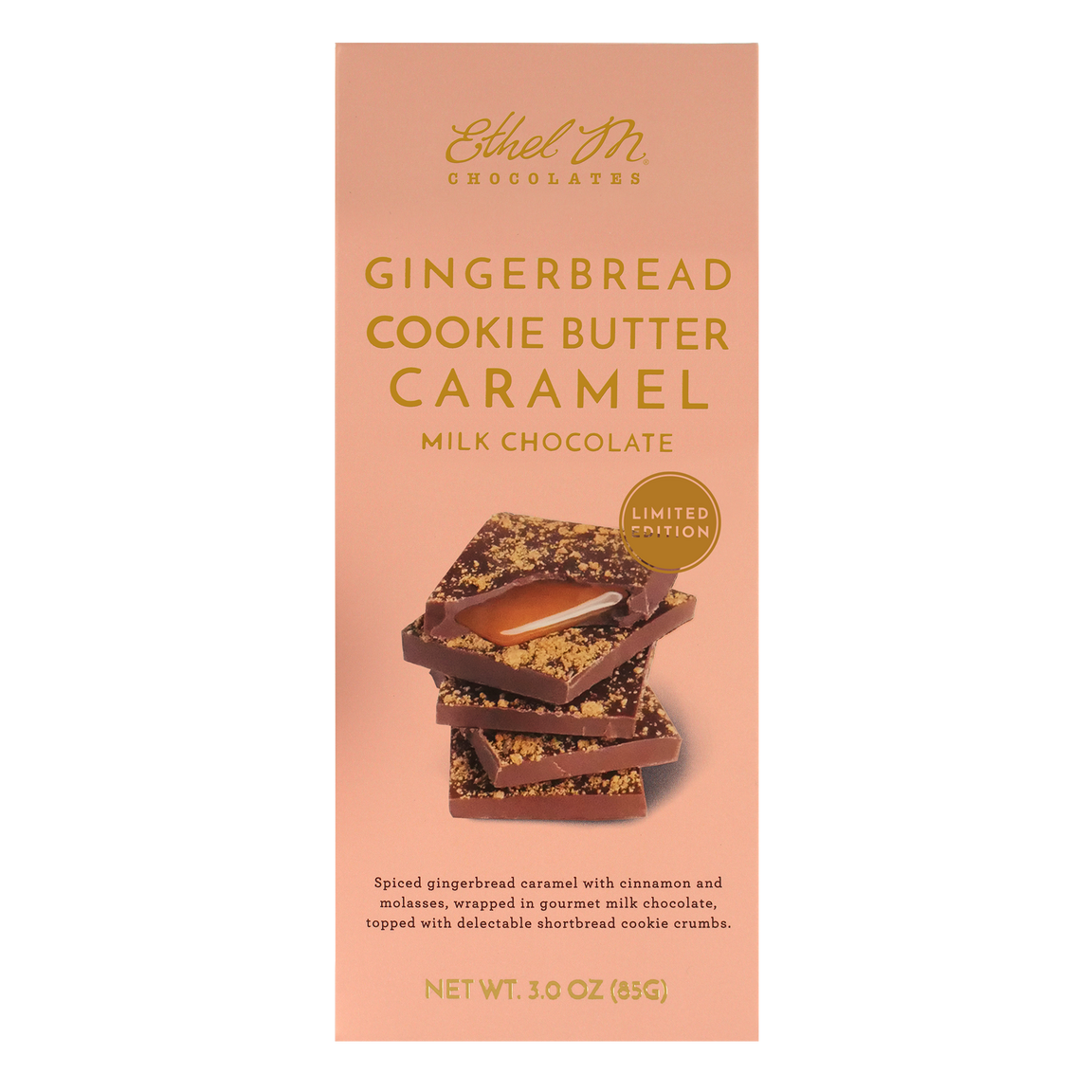 Gingerbread Cookie Butter Caramel Milk Chocolate Tablet Bar 0