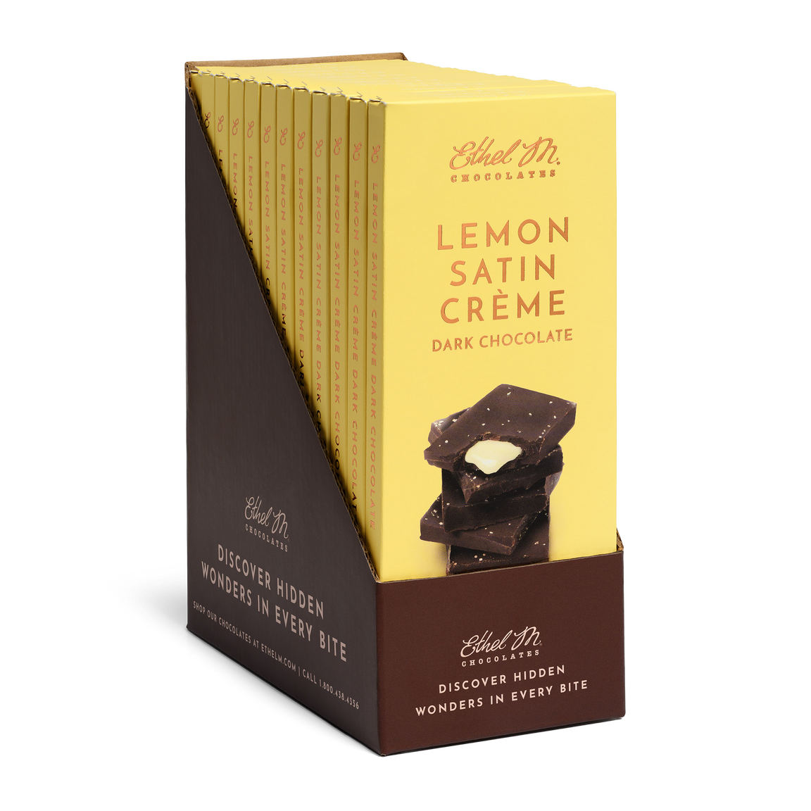 Lemon Satin Crème Dark Chocolate Tablet Bar 4