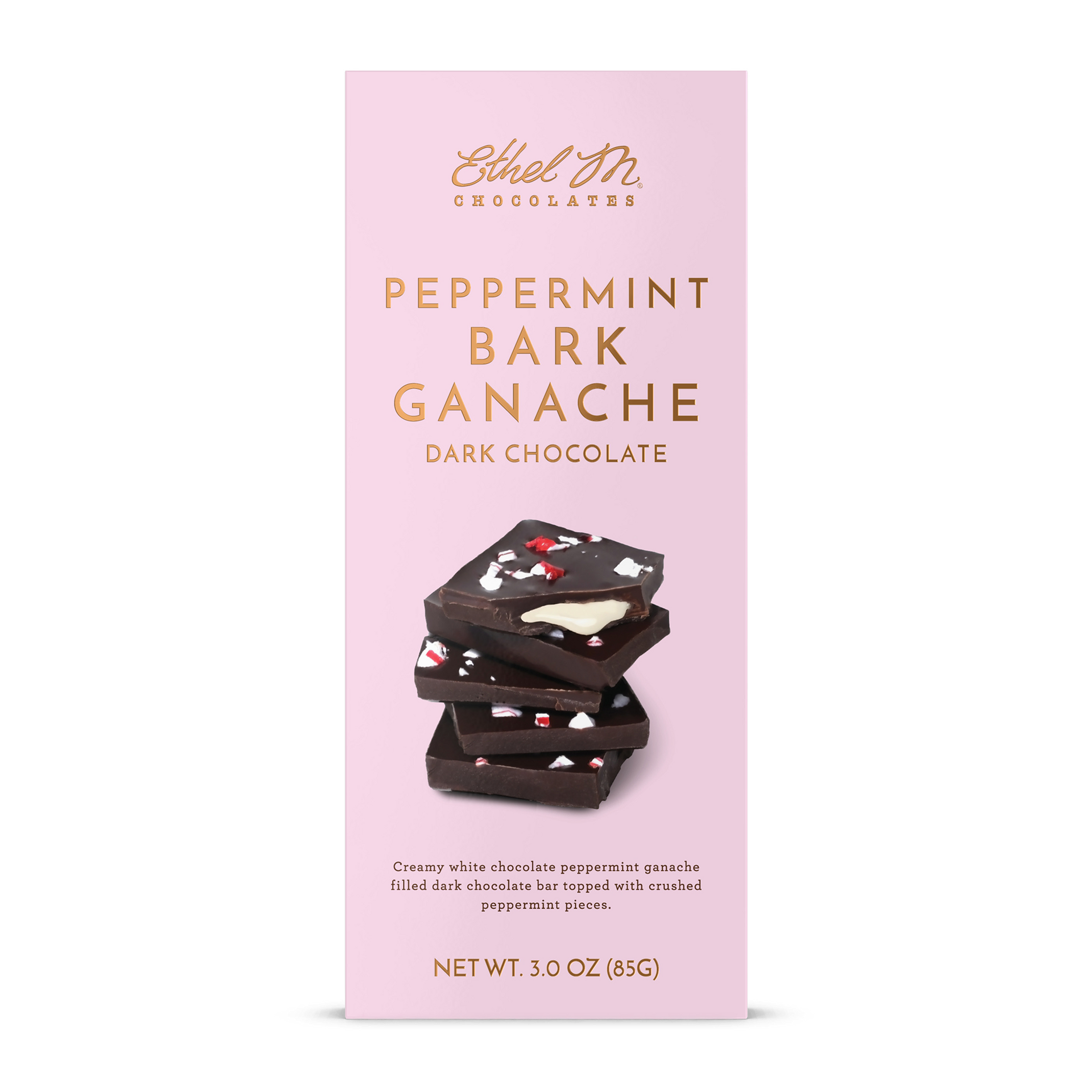 Peppermint Bark Ganache Dark Chocolate Tablet Bar 0