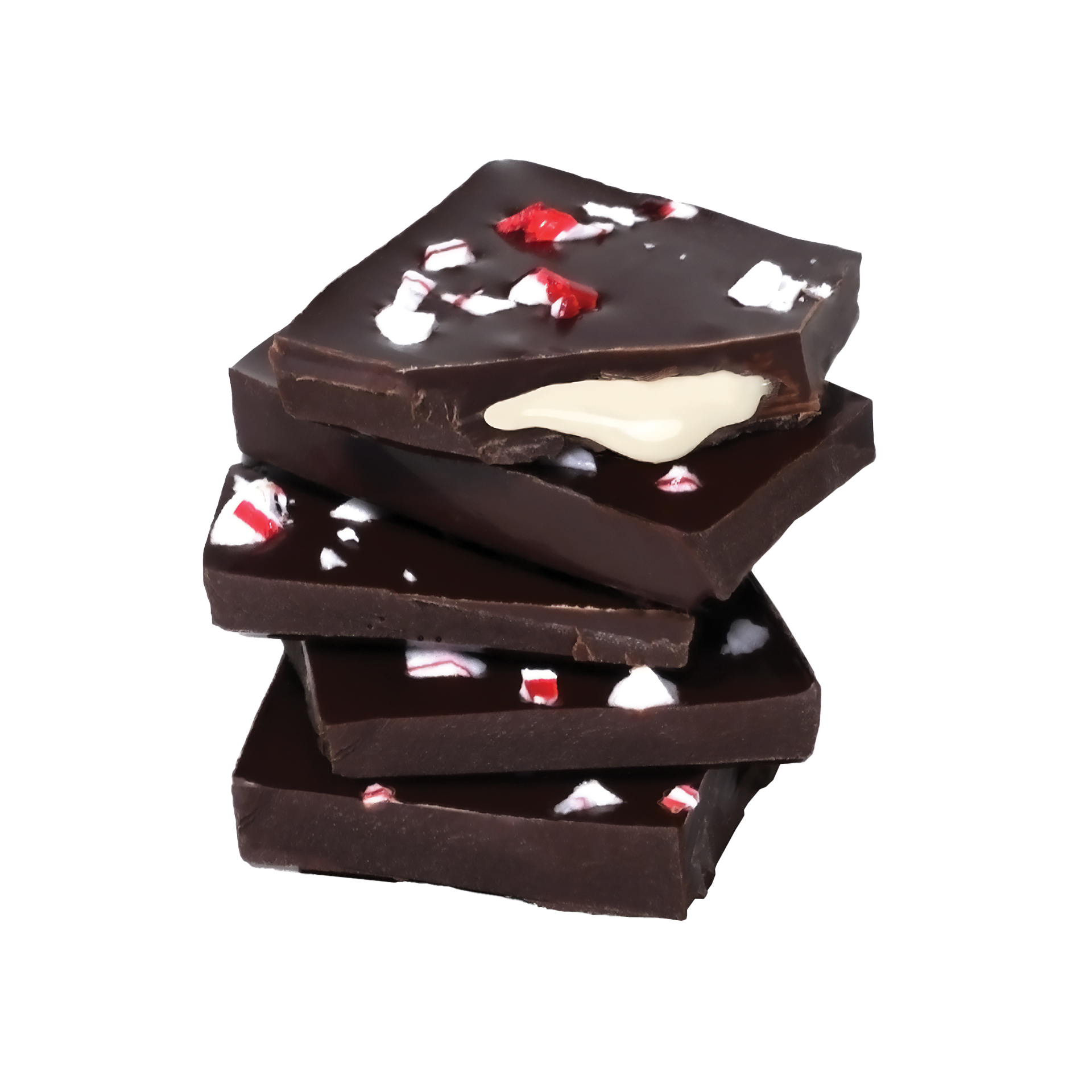 Peppermint Bark Ganache Dark Chocolate Tablet Bar 2