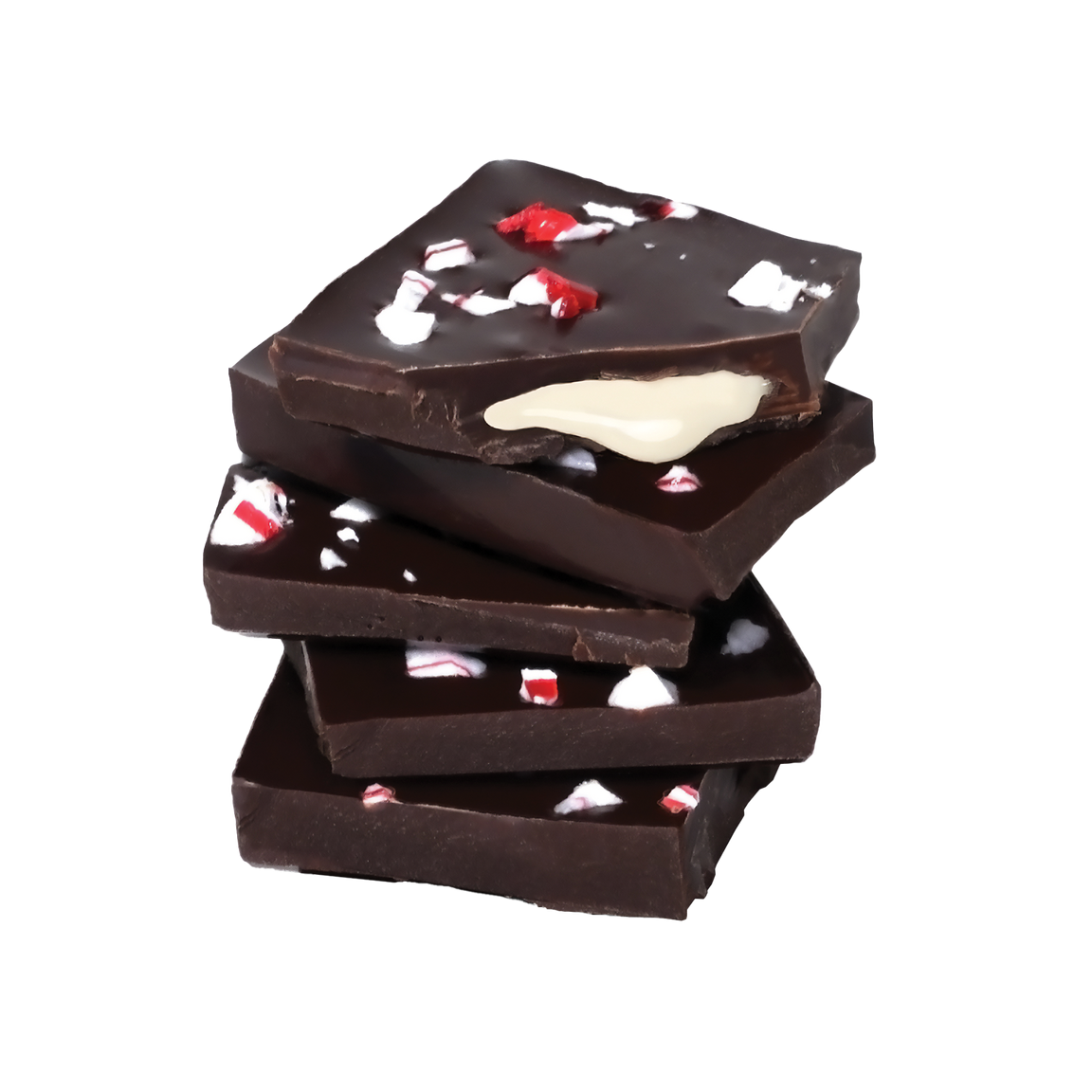 Peppermint Bark Ganache Dark Chocolate Tablet Bar 2