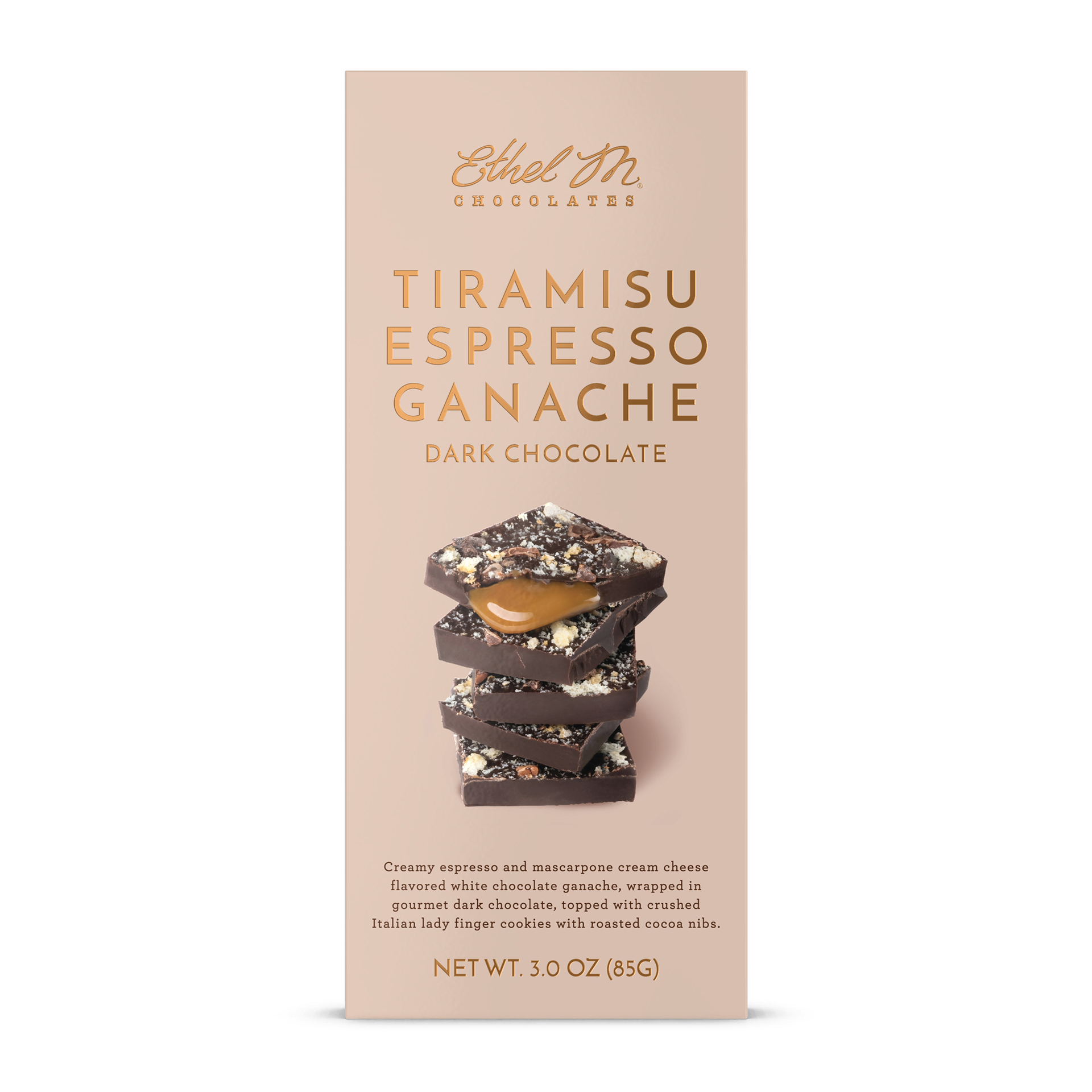 Tiramisu Espresso Ganache Dark Chocolate Gourmet Tablet Bar 0