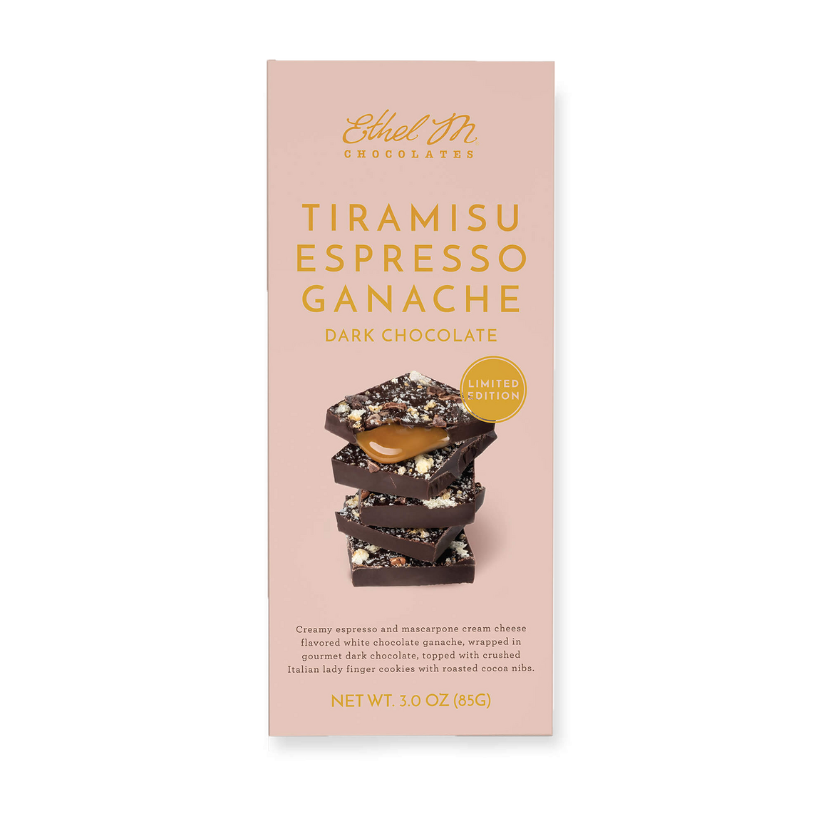 Tiramisu Espresso Ganache Dark Chocolate Gourmet Tablet Bar 0