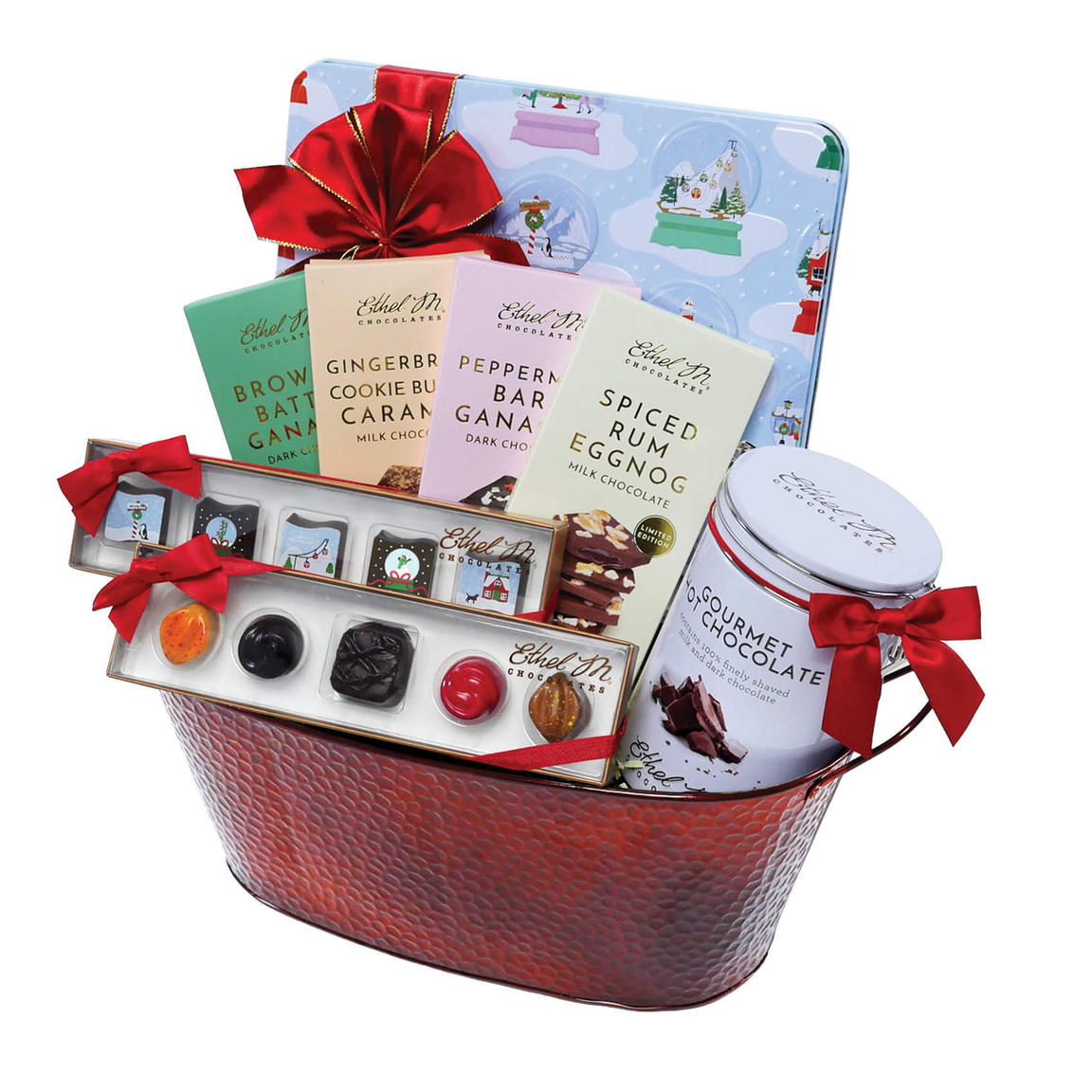 Holiday Memories Gourmet Chocolate Gift Basket 0