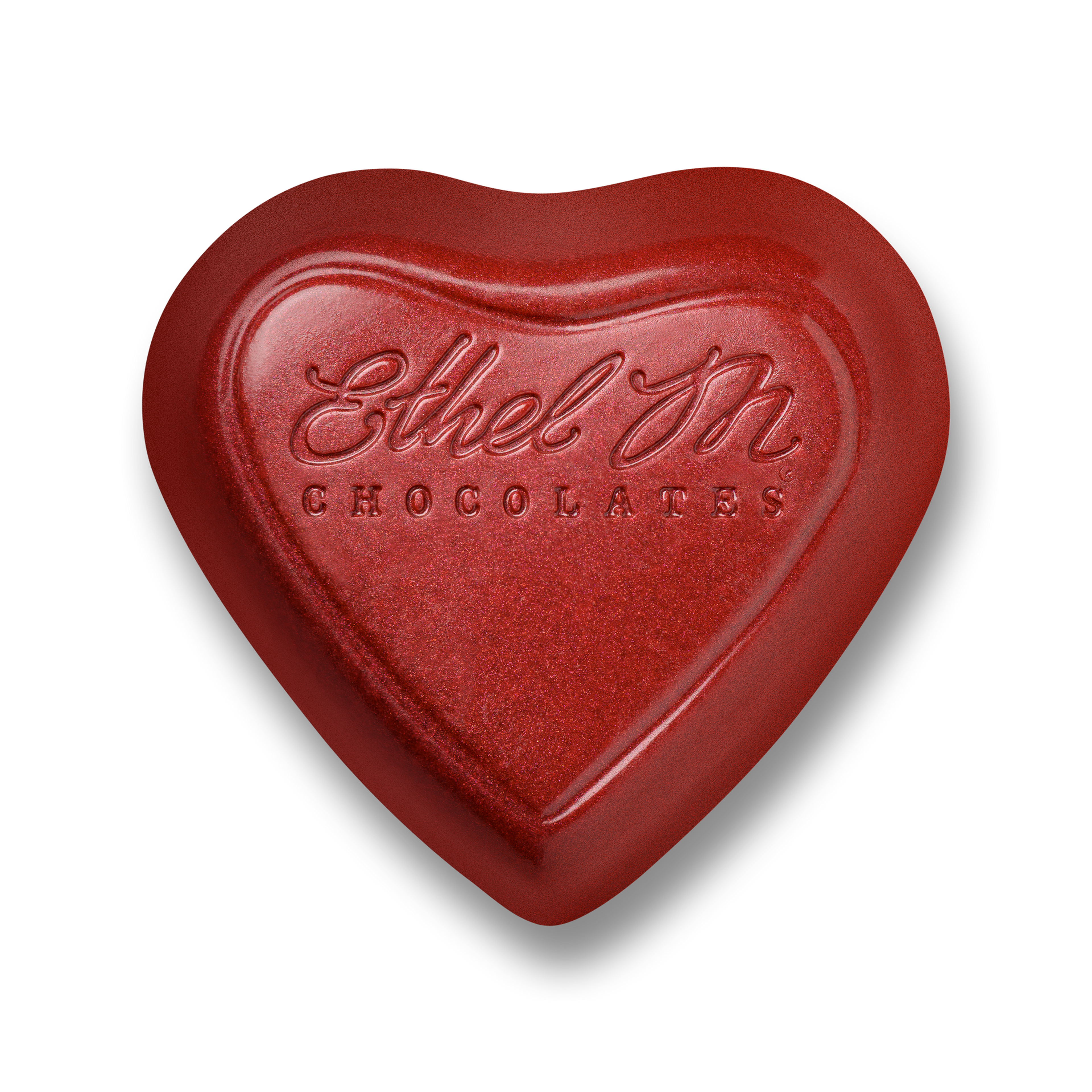 Blood Orange Satin Crème Heart Dark Chocolate 0