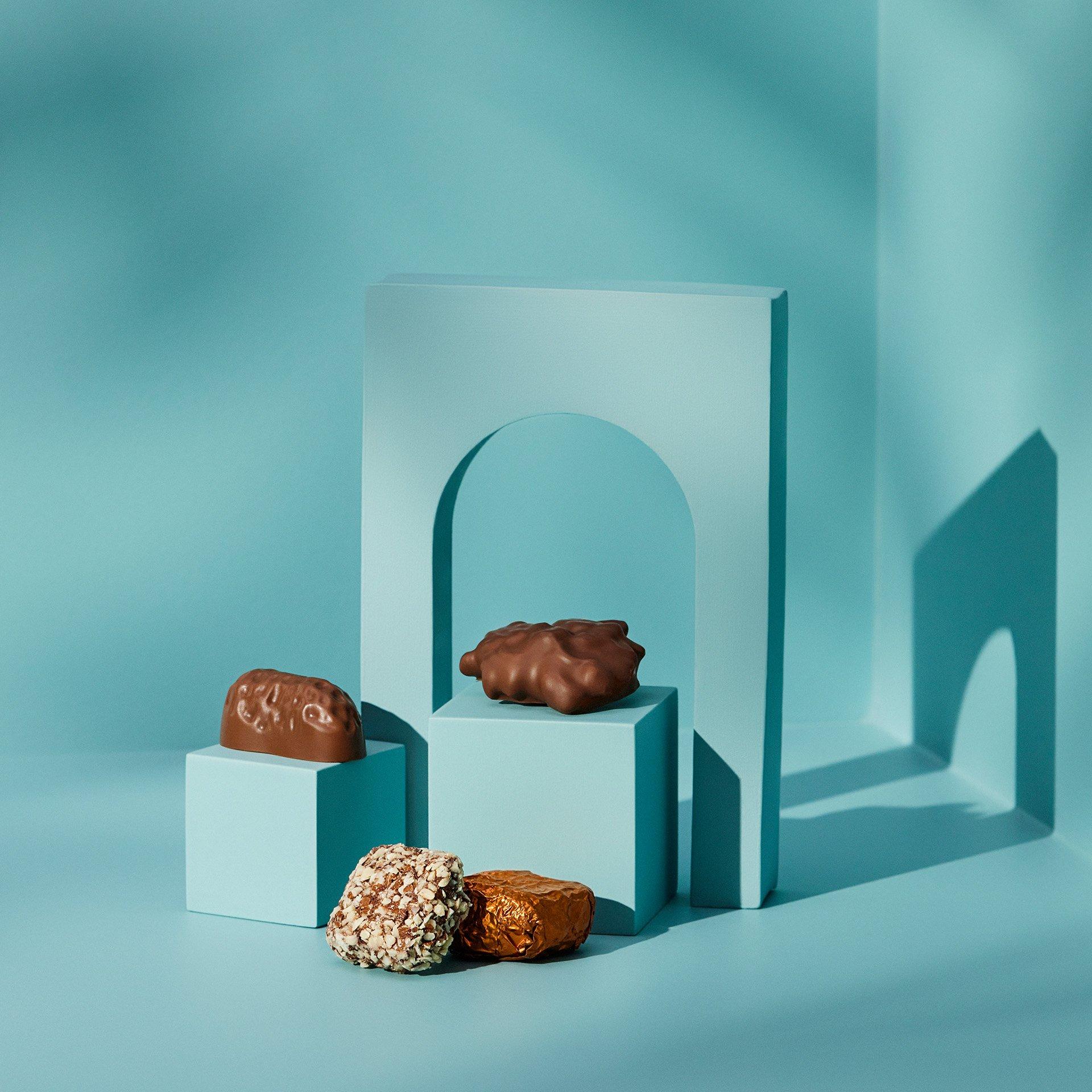 nut chocolate pieces from Ethel M Chocolates