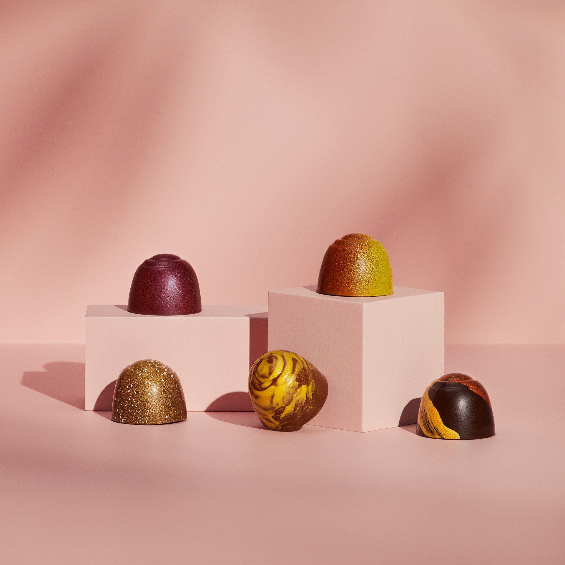 truffle chocolate pieces from Ethel M Chocolates