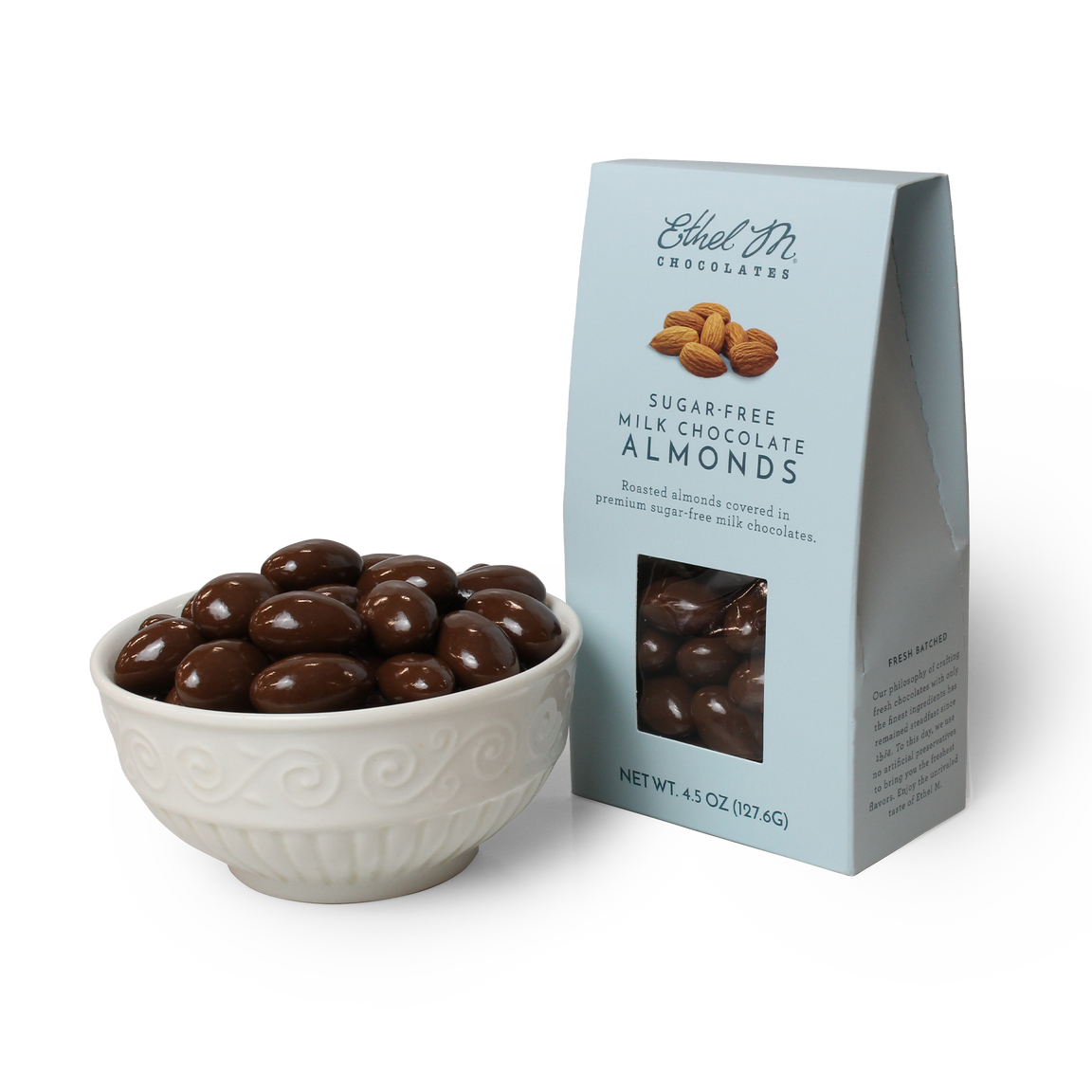 Sugar Free Milk Chocolate Dipped Almonds 2